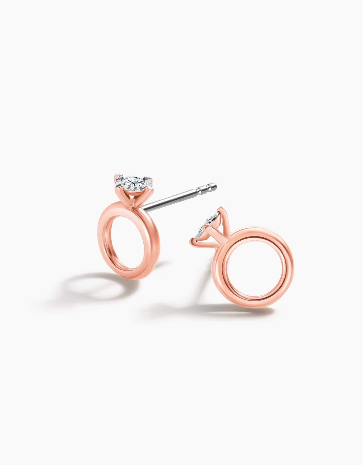 LVC Charmes Sweet Mini Ring Diamond Earrings