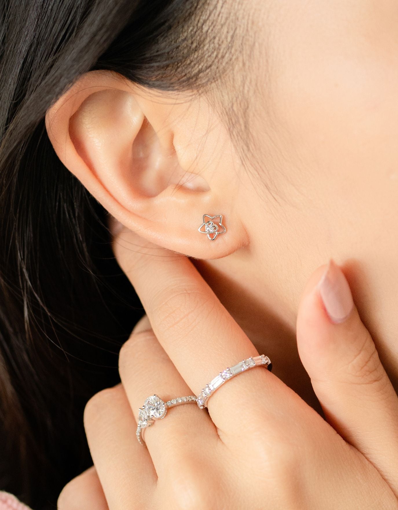 Engagement earrings deals instead of ring