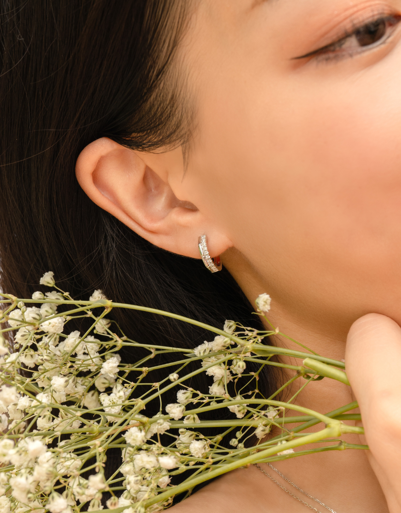 LVC Eterno Celestia Diamond Hoop Earrings