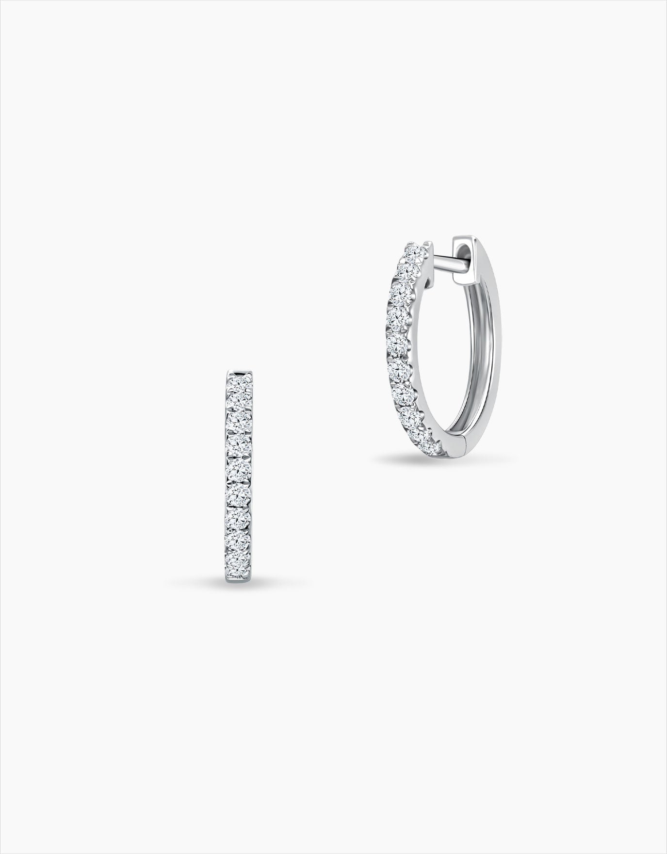 LVC Eterno Classic Diamond Hoop Earrings