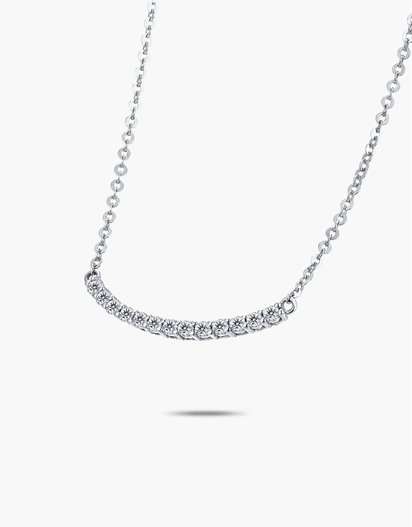 LVC Eterno Radiance Curved Diamond Necklace