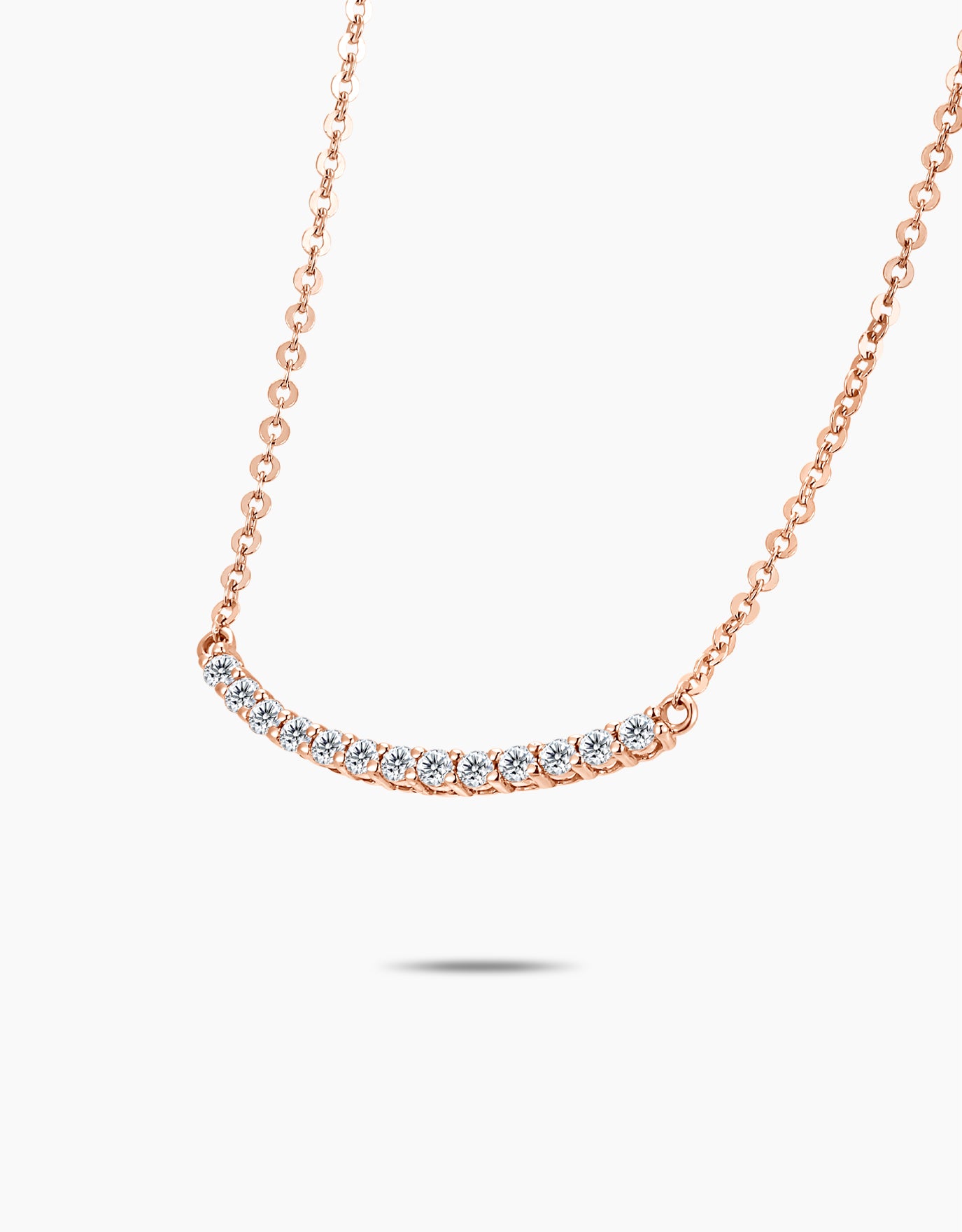LVC Eterno Radiance Curved Diamond Necklace
