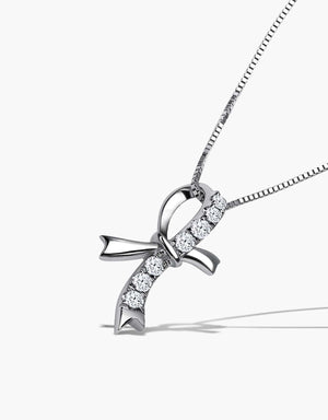 LVC Noeud Le Ruban Diamond Pendant
