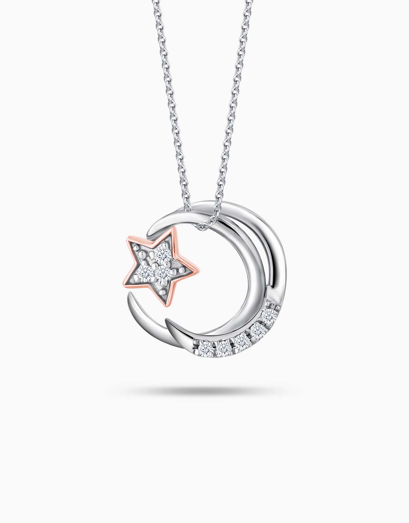 LVC Charmes Starry Moonlight Diamond Pendant