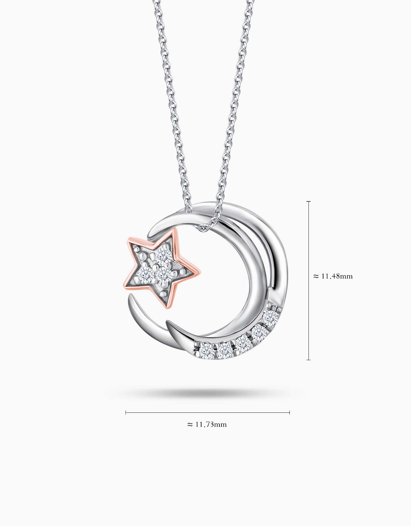 LVC Charmes Starry Moonlight Diamond Pendant