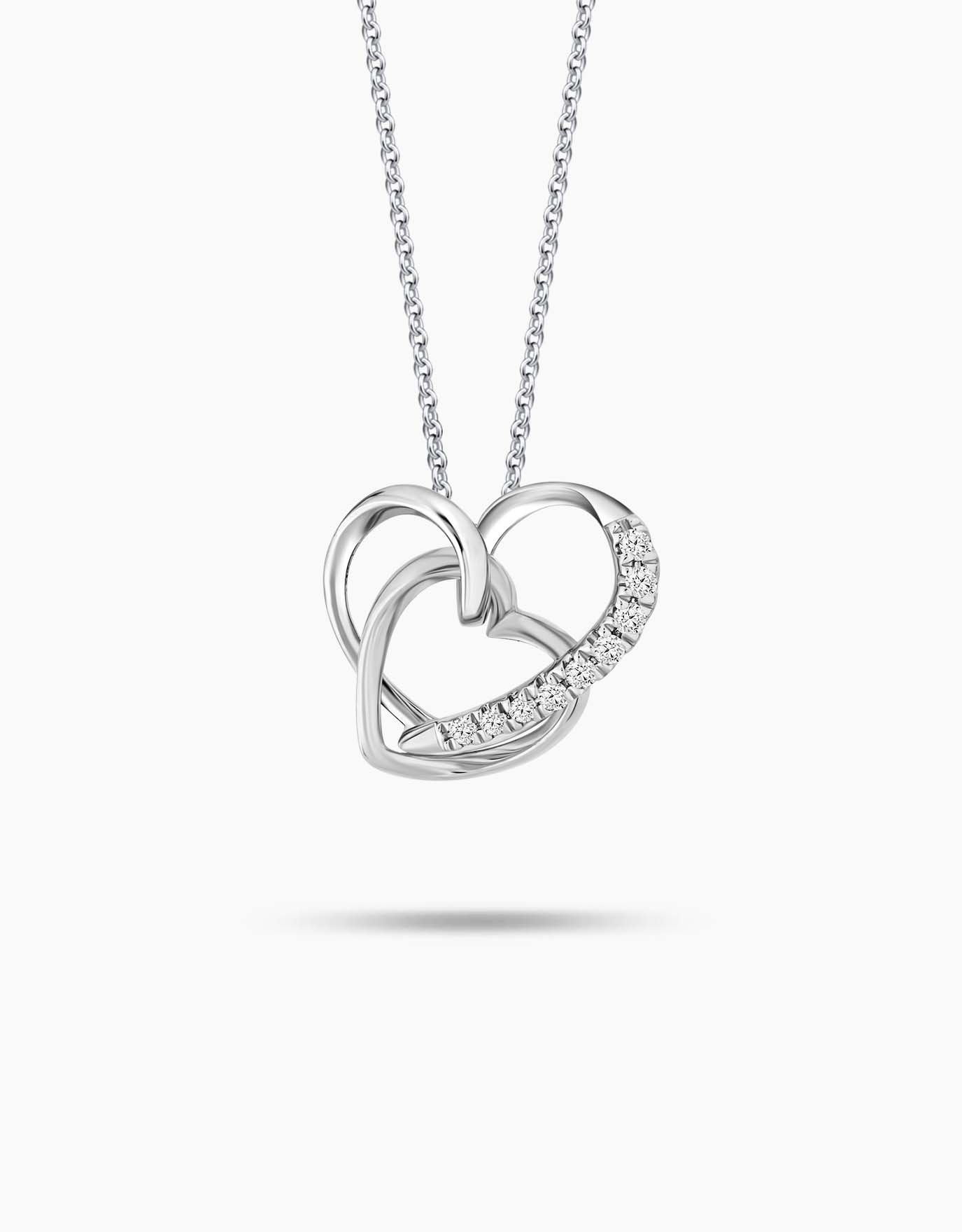 Rose Gold Necklace with Heart Engarved Pendant - Talisa