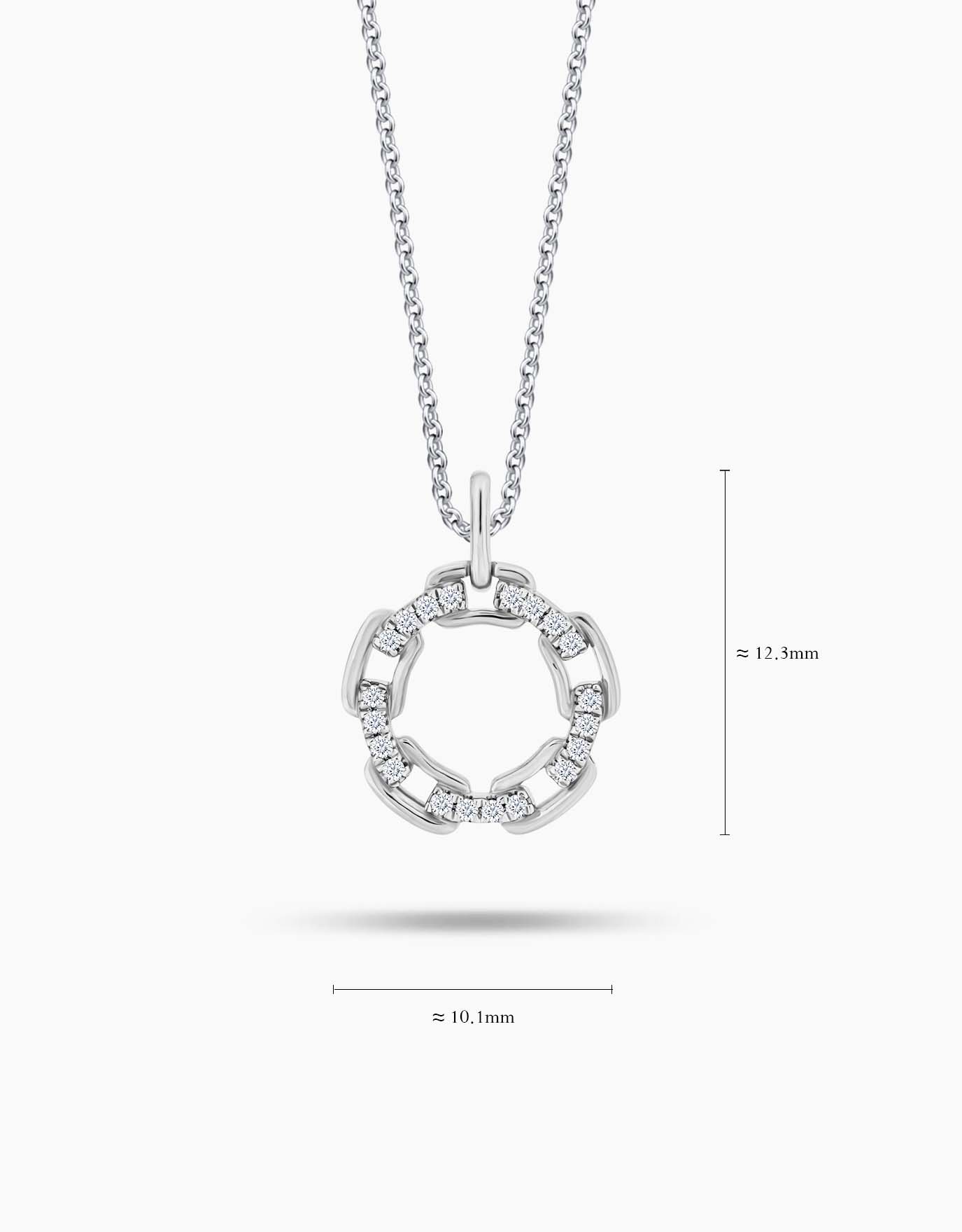 LVC Charmes Camellia Diamond Pendant