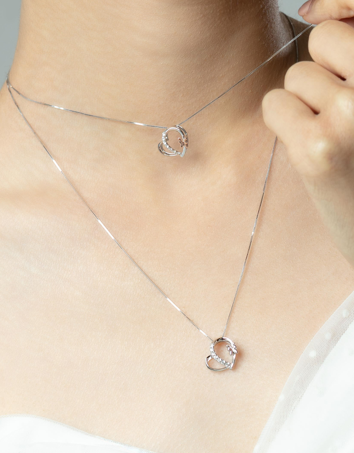 LVC Charmes Fluttering Love Diamond Pendant