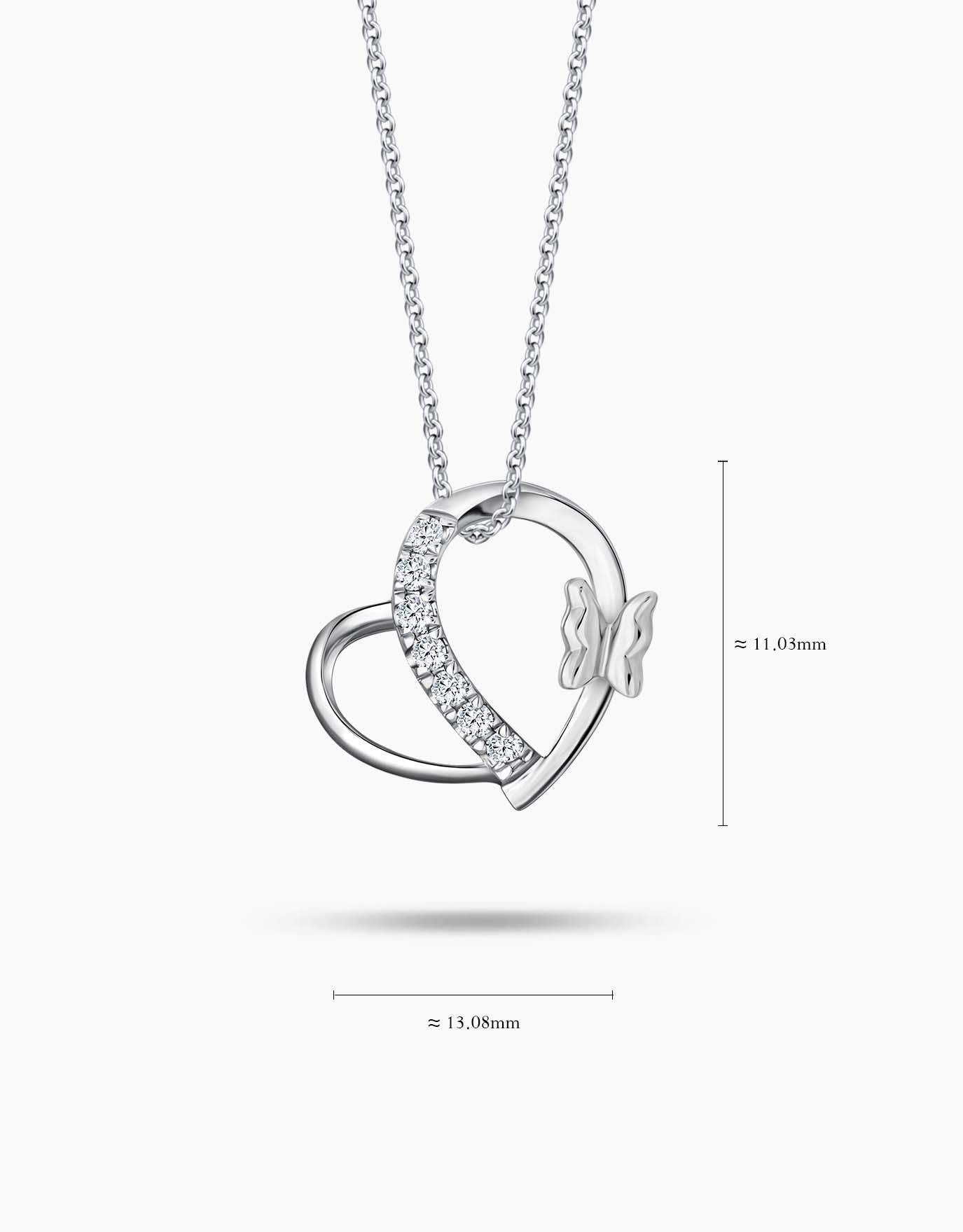 LVC Charmes Fluttering Love Diamond Pendant