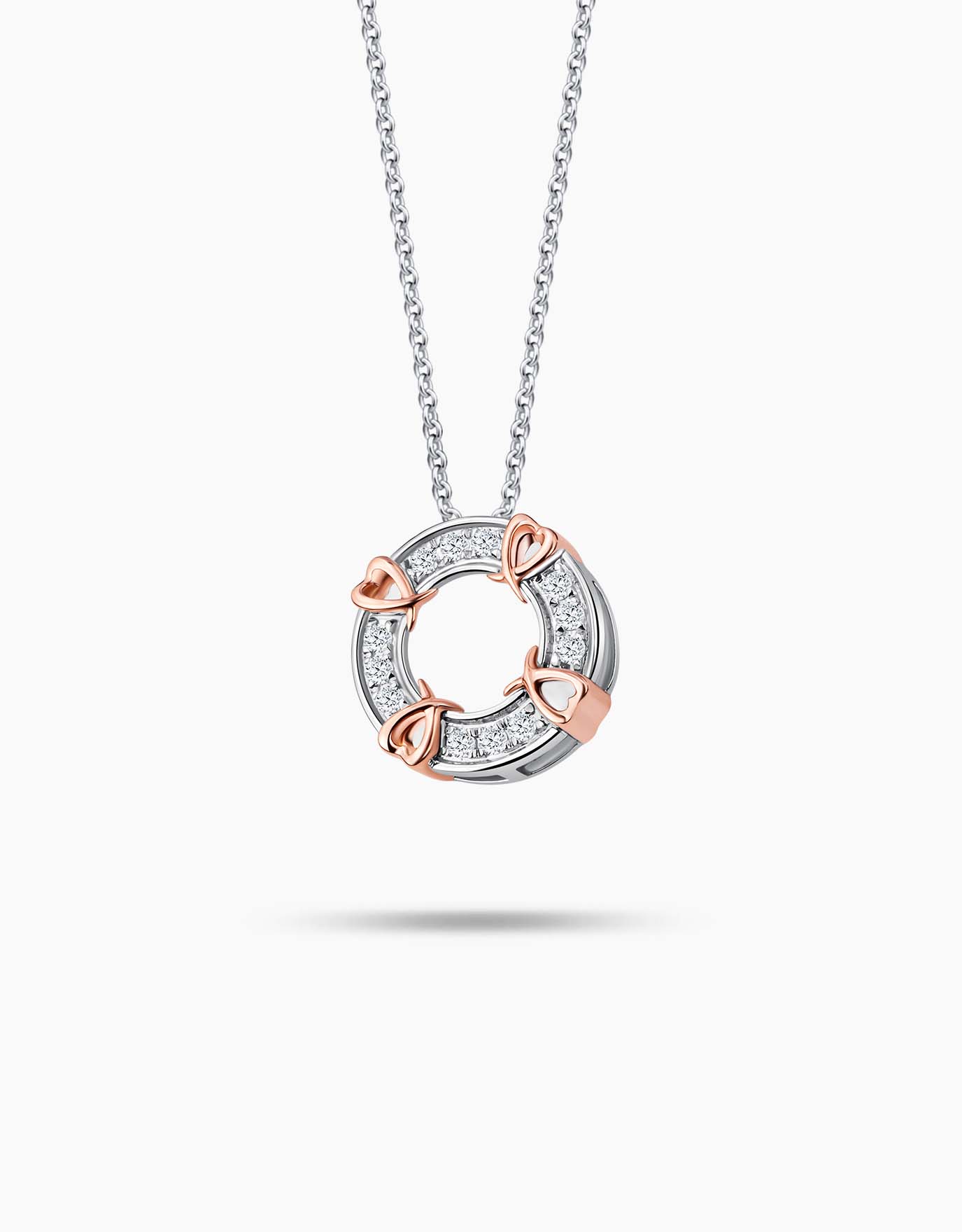LVC Charmes Phaedra Halo Diamond Pendant