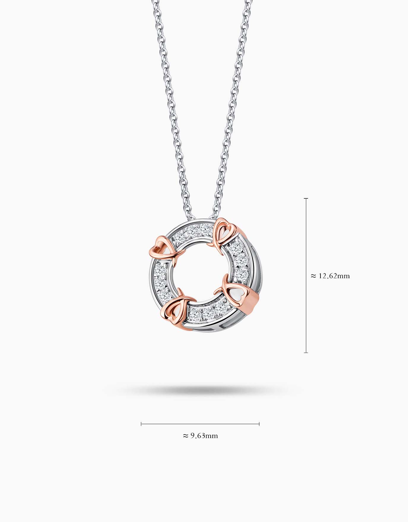 LVC Charmes Phaedra Halo Diamond Pendant