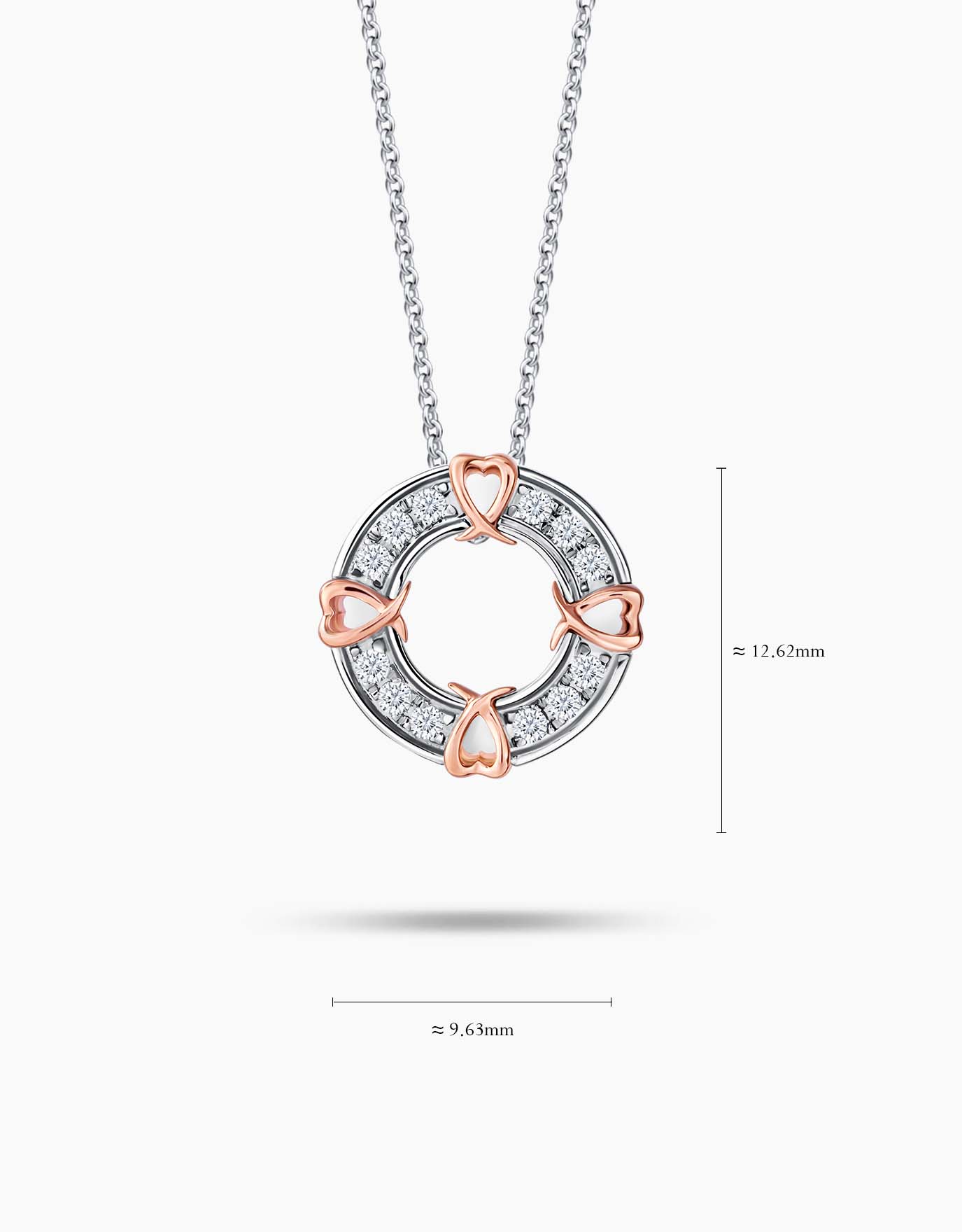 LVC Charmes Phaedra Halo Diamond Pendant