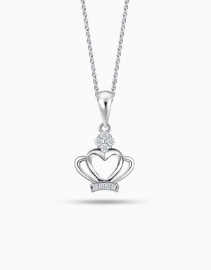 LVC Charmes Tiara Heart Diamond Pendant