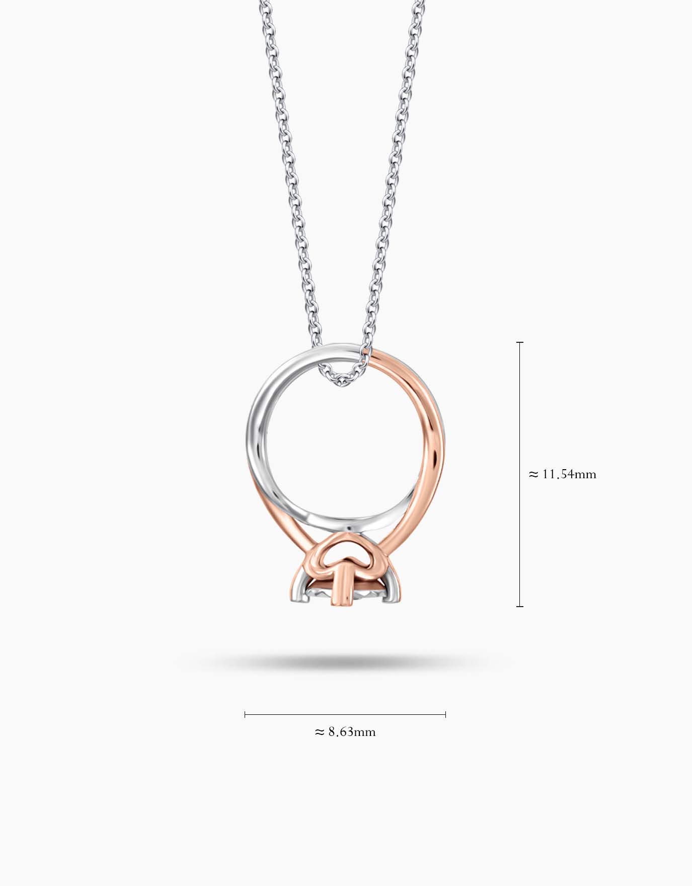 LVC Charmes Love Journey Carita Mini Ring Diamond Pendant Love Co