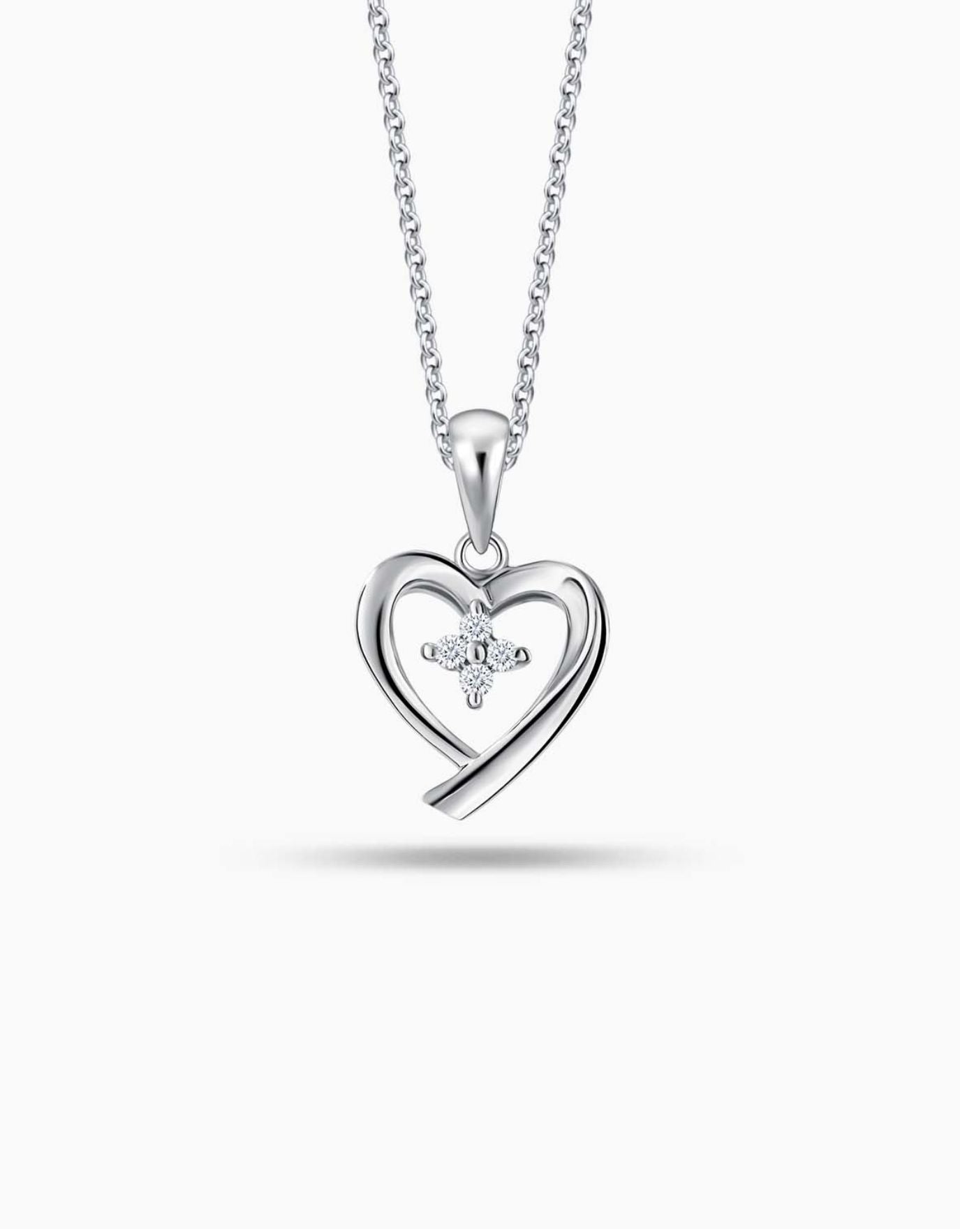 Gold sale diamond heart