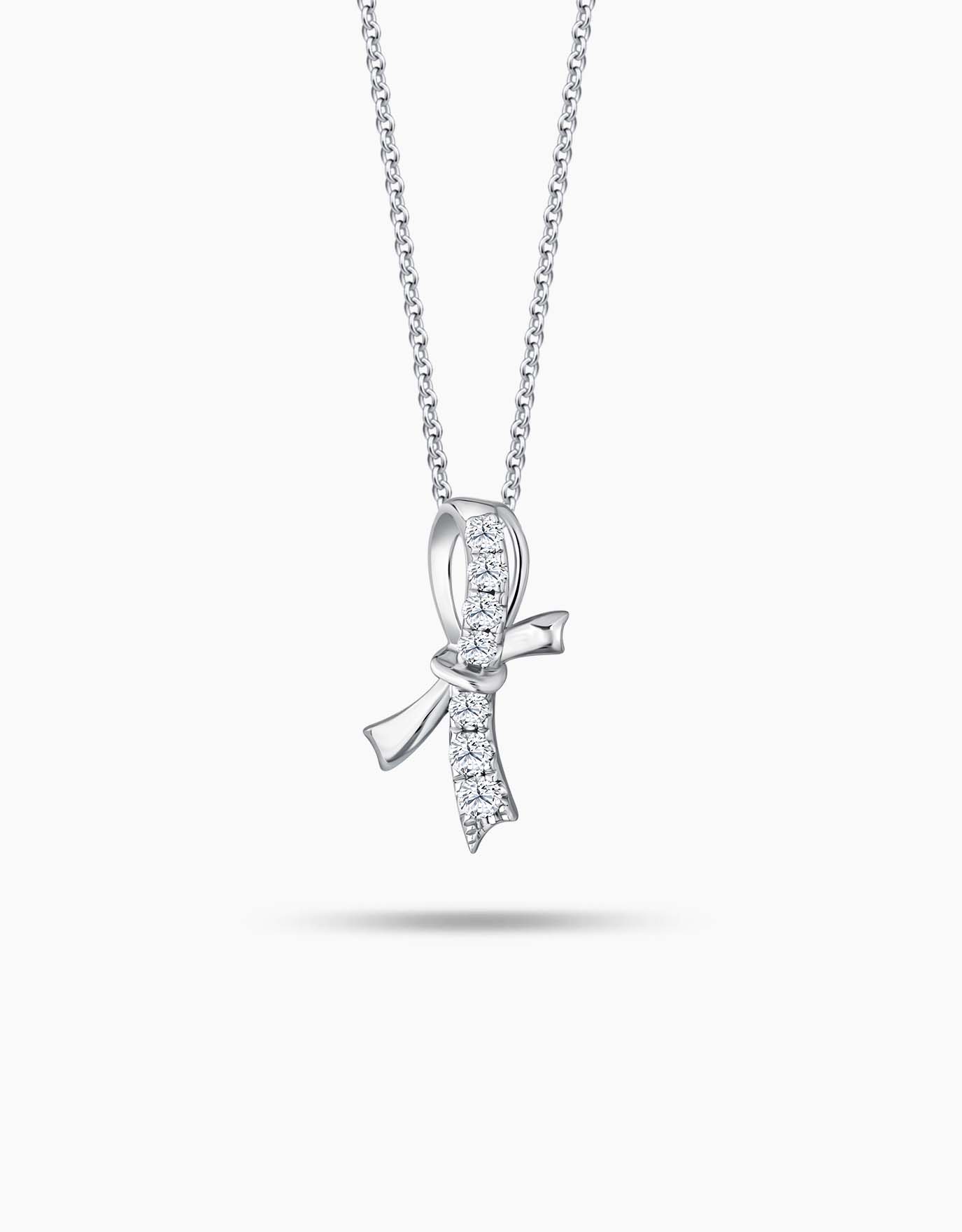 LVC Noeud Le Ruban Diamond Pendant