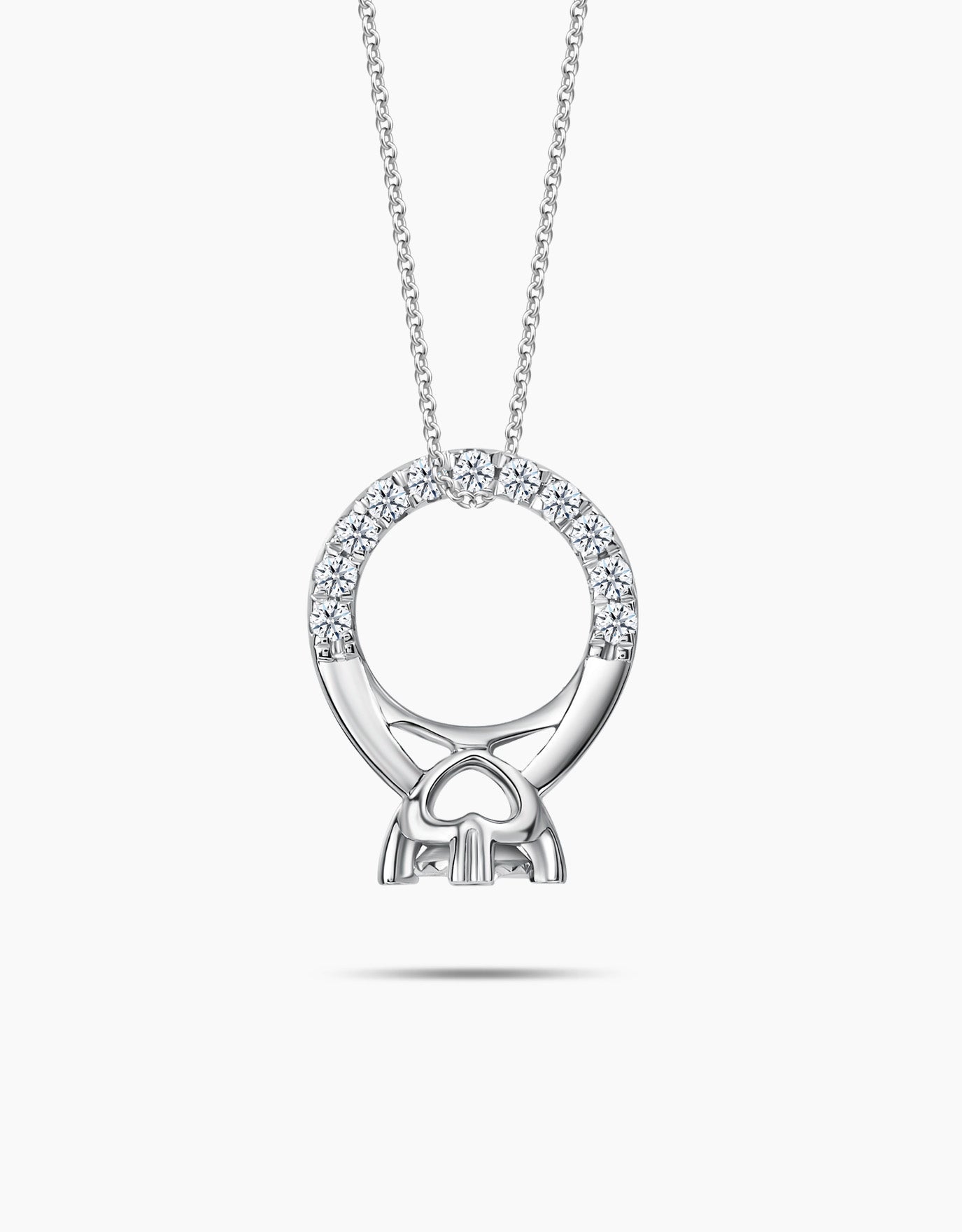 LVC Charmes Love Journey Mini Ring Diamond Pendant