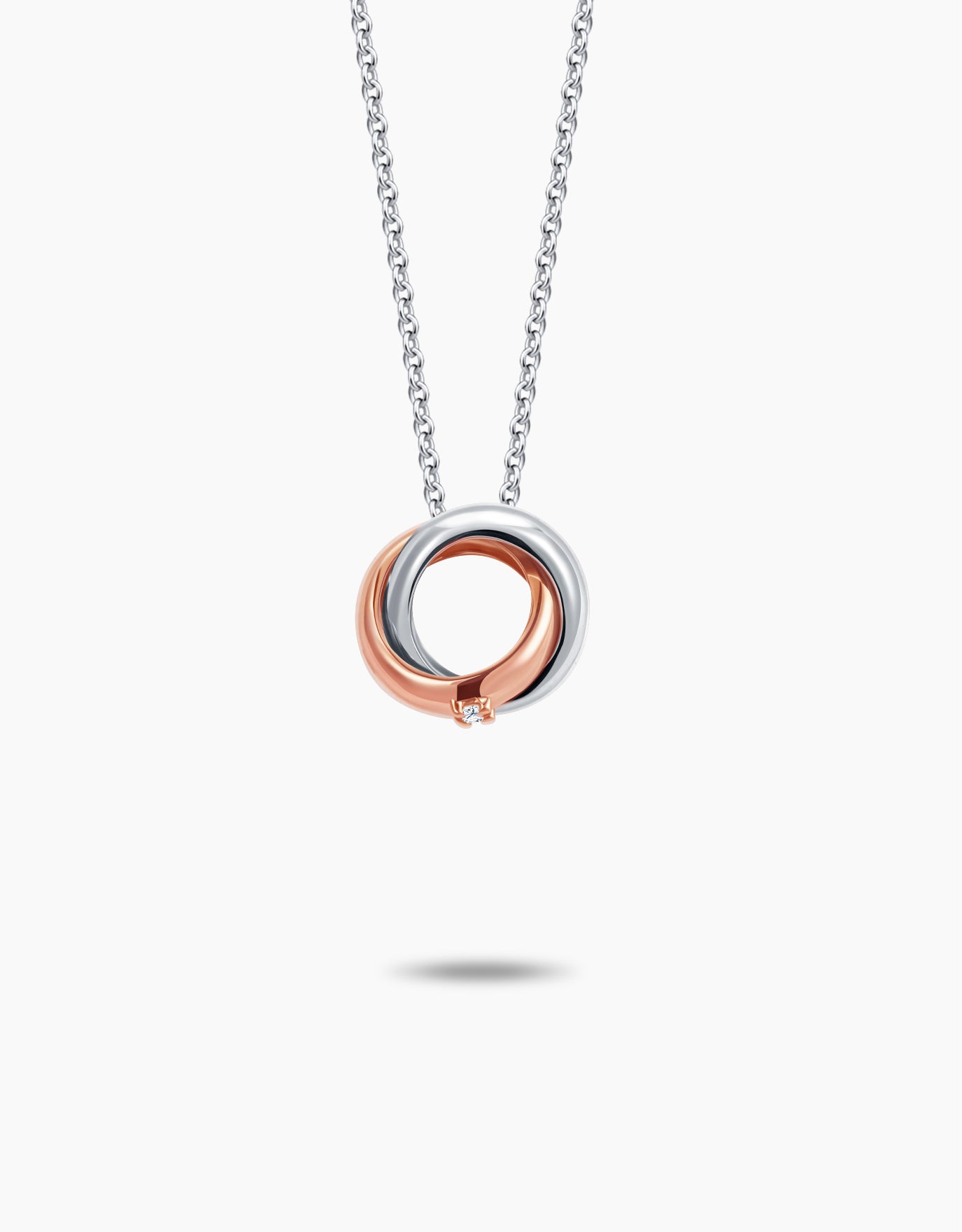 LVC Charmes Duotone Souls Mini Ring Diamond Pendant