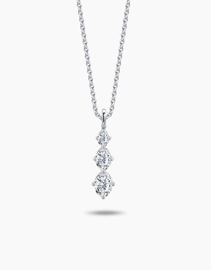 LVC Charmes Ascend Trio Oval Diamond Pendant