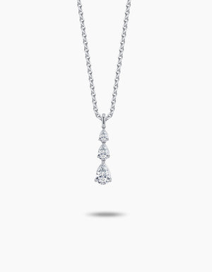 LVC Charmes Ascend Trio Pear Diamond Pendant