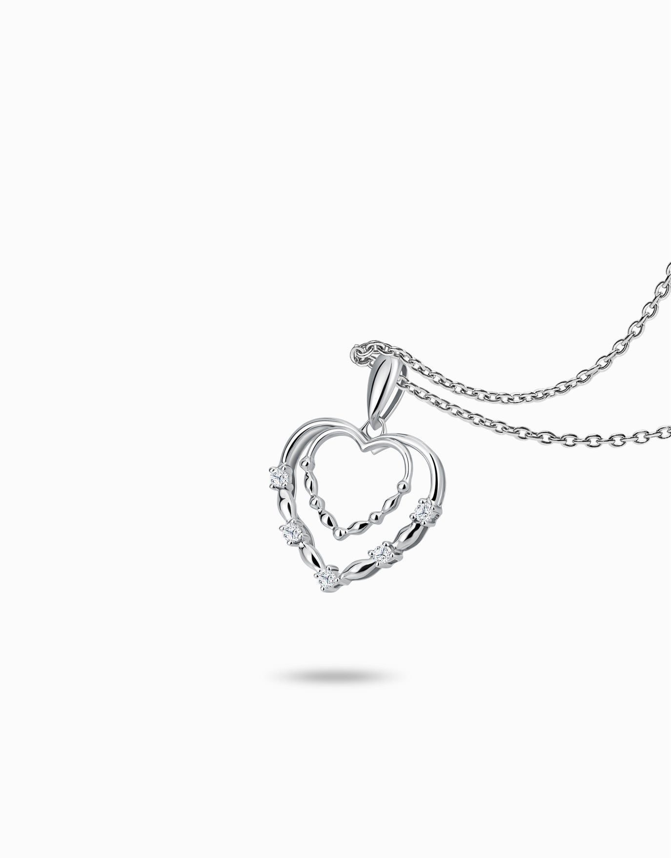 LVC Charmes Eternal Heart Harmony Diamond Pendant