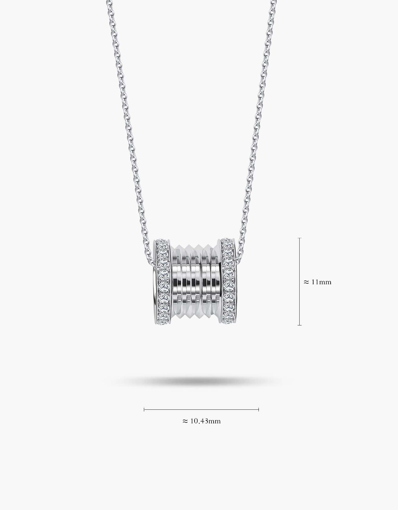 LVC Promise Signature Large Diamond Pendant