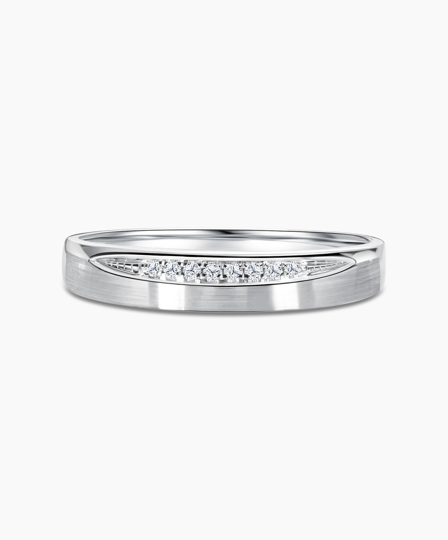 White gold hot sale plain ring