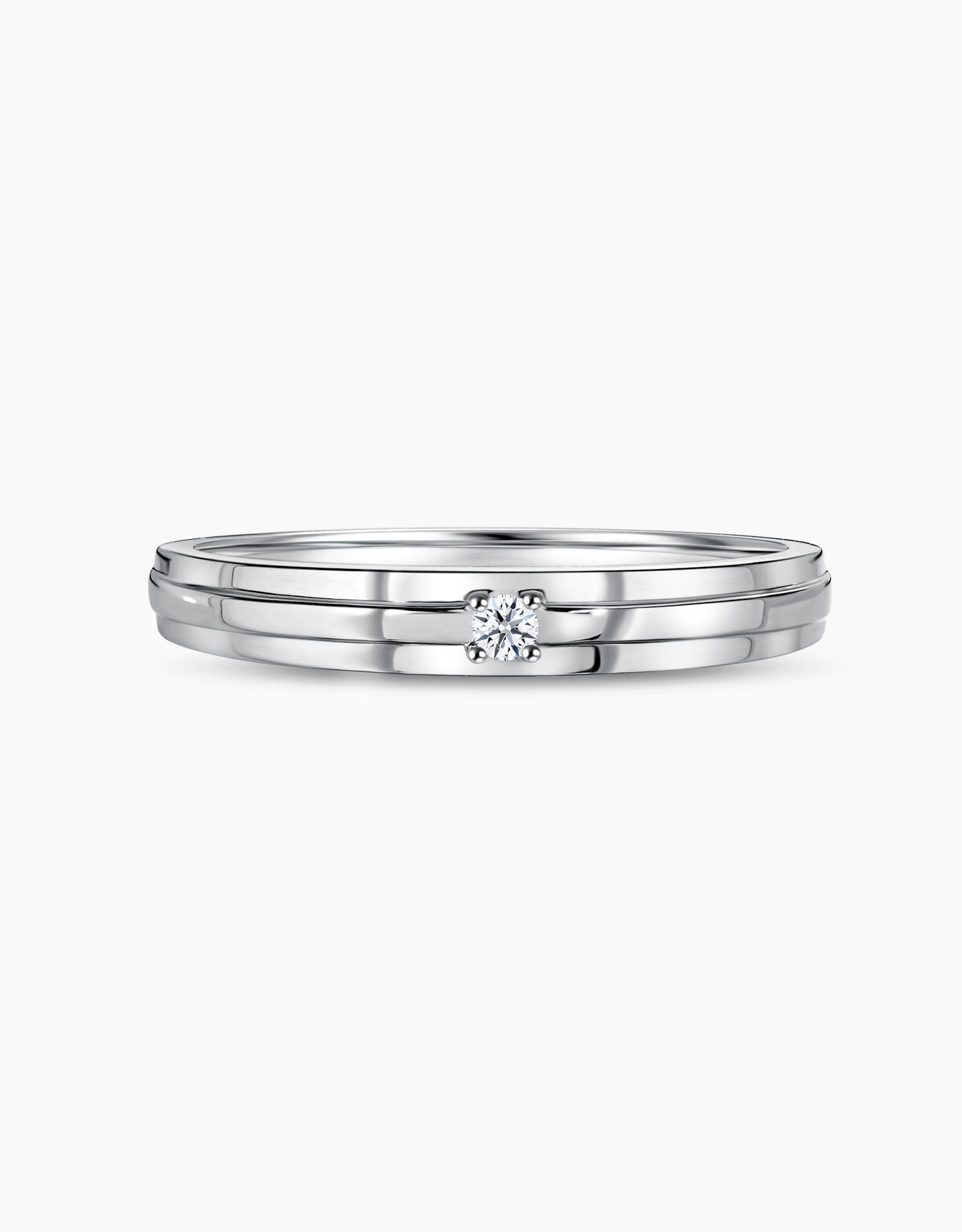 LVC Tresor Classic Single Diamond Wedding Band