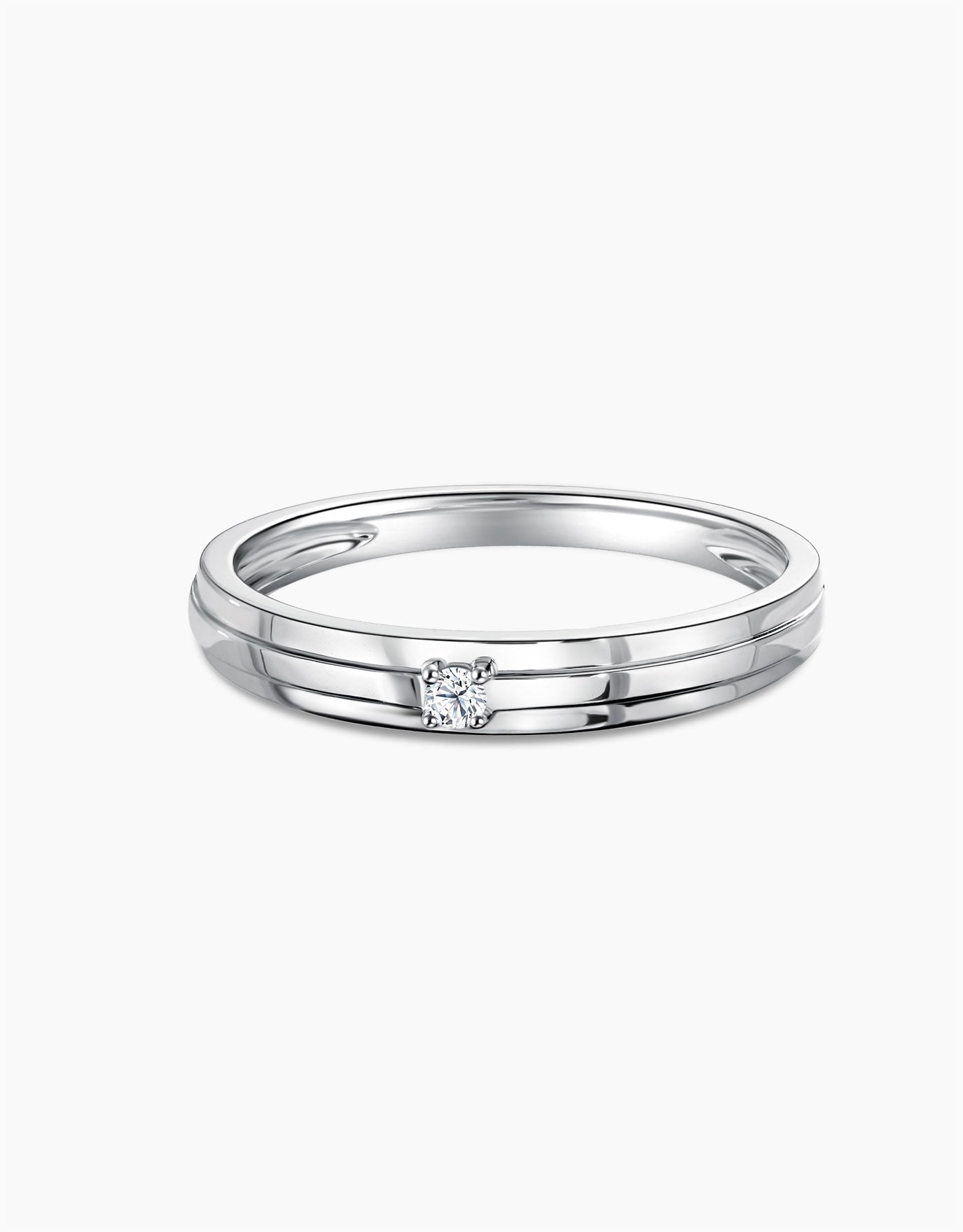 LVC Tresor Classic Single Diamond Wedding Band