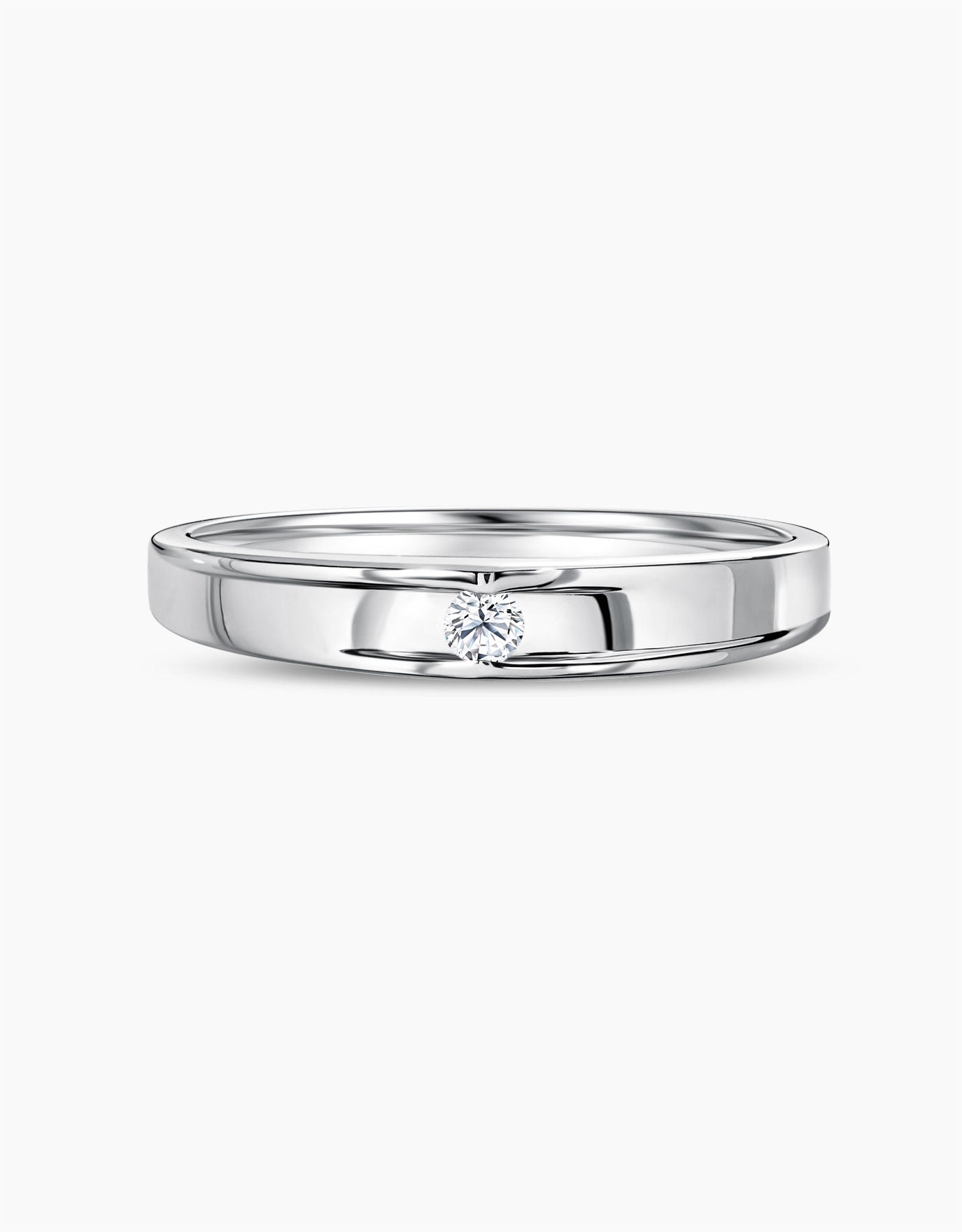 LVC Tresor Blanc Amour Diamond Wedding Band