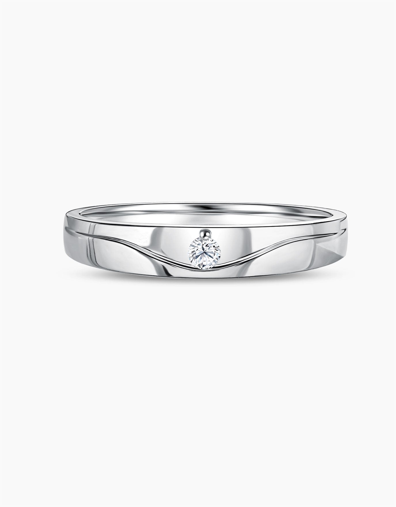 LVC Tresor Leila Curved Diamond Wedding Band