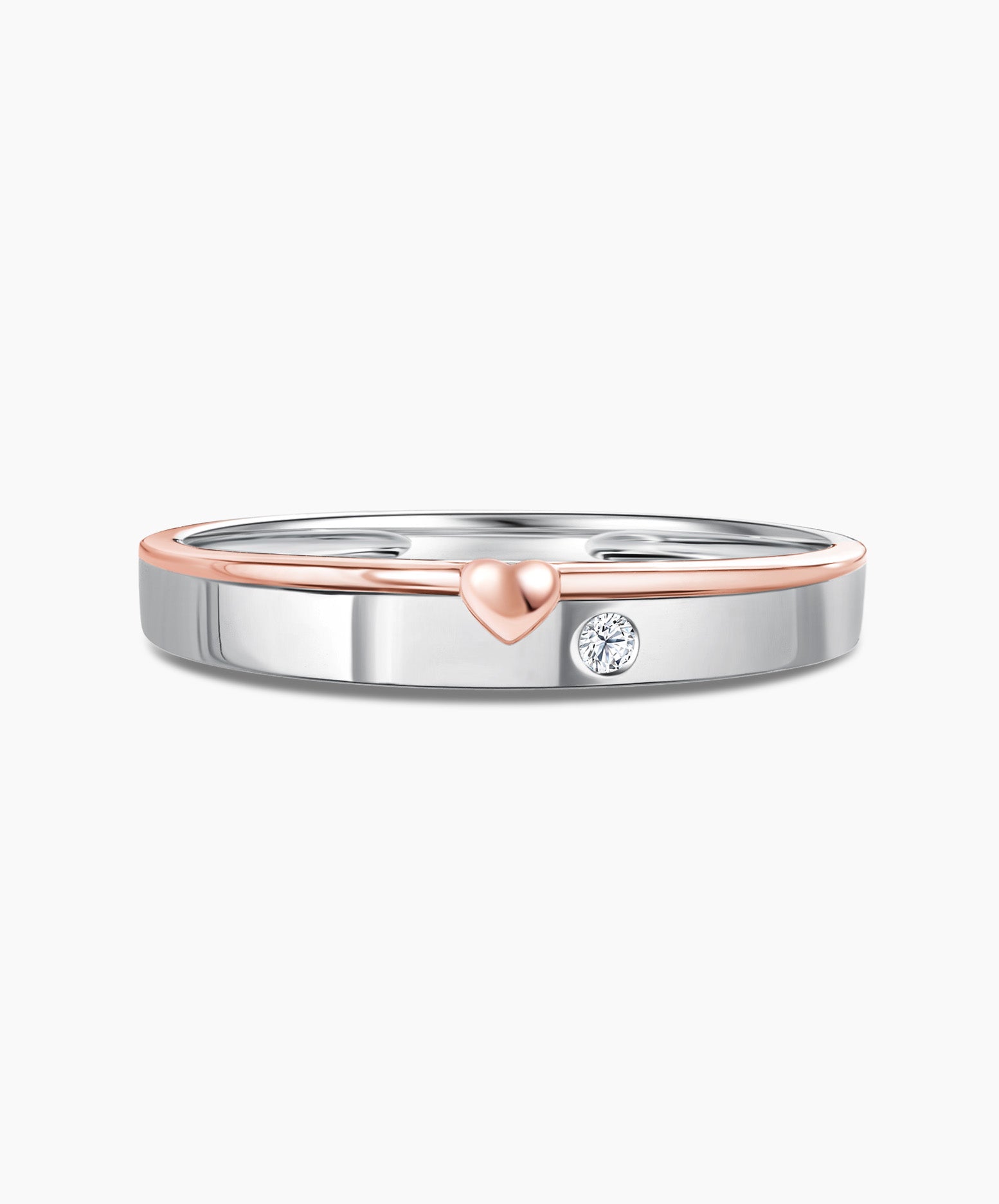 Heart hot sale wedding band