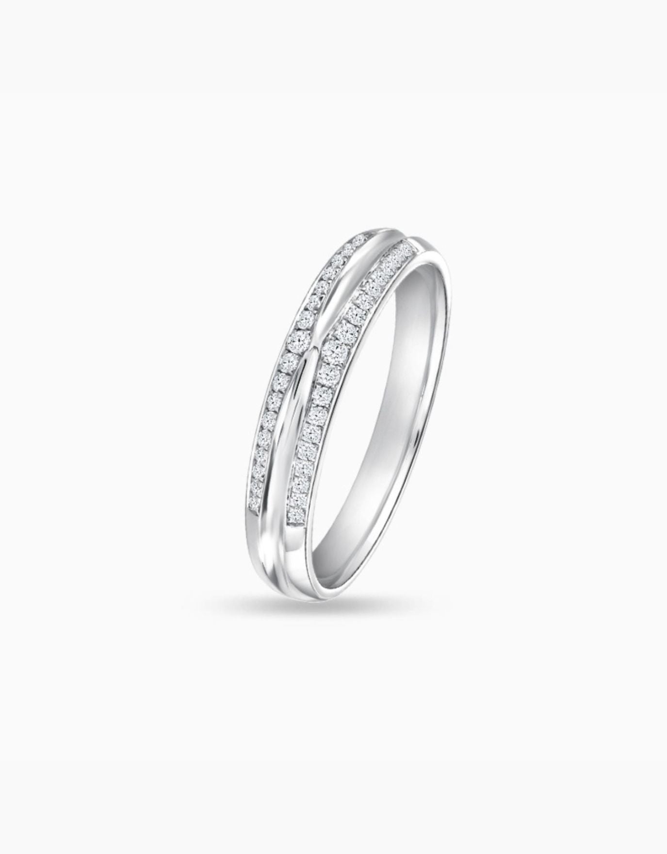 LVC Purete Blessings Diamond Wedding Band in Platinum