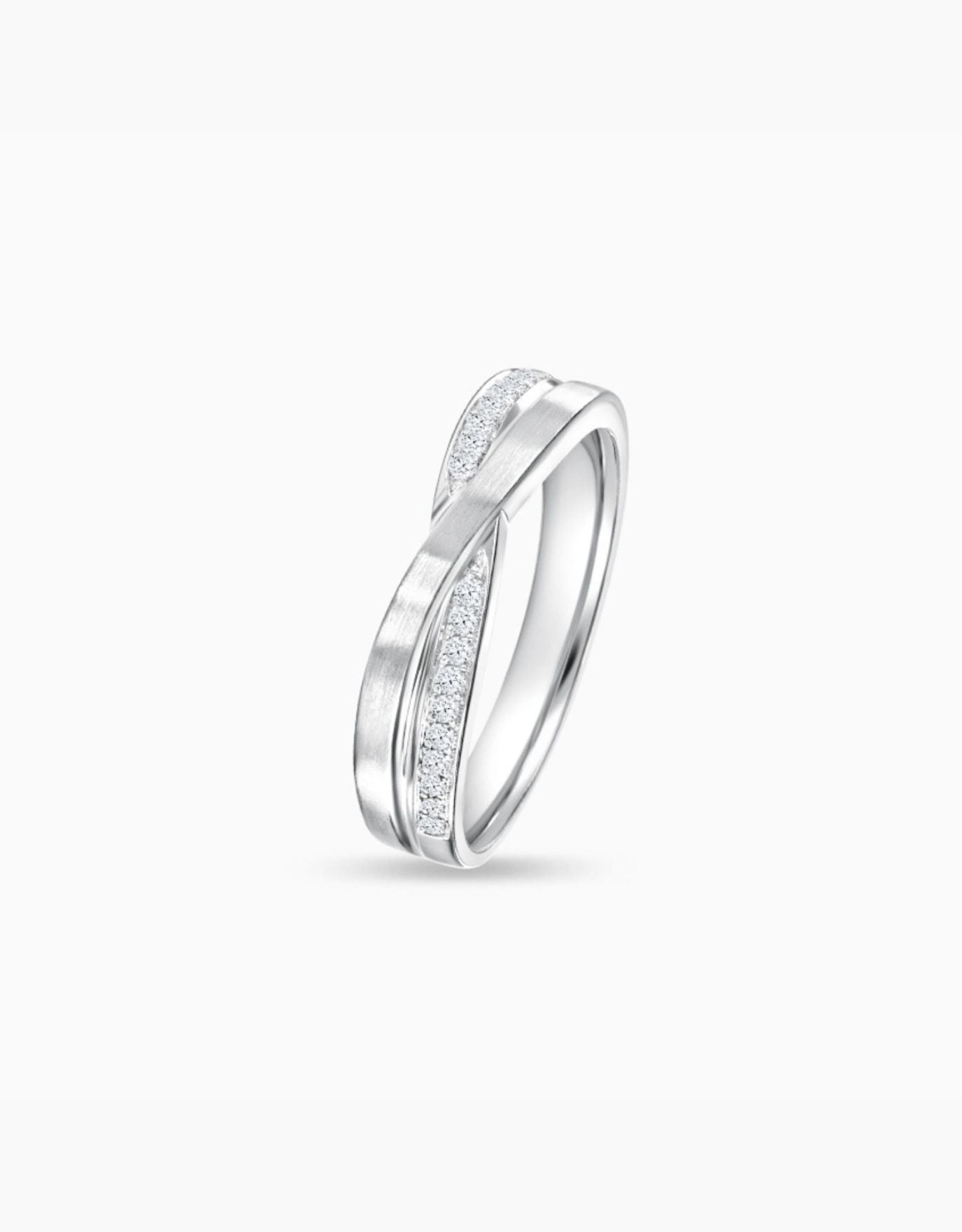 LVC Purete Blissful Wedding Band in Platinum