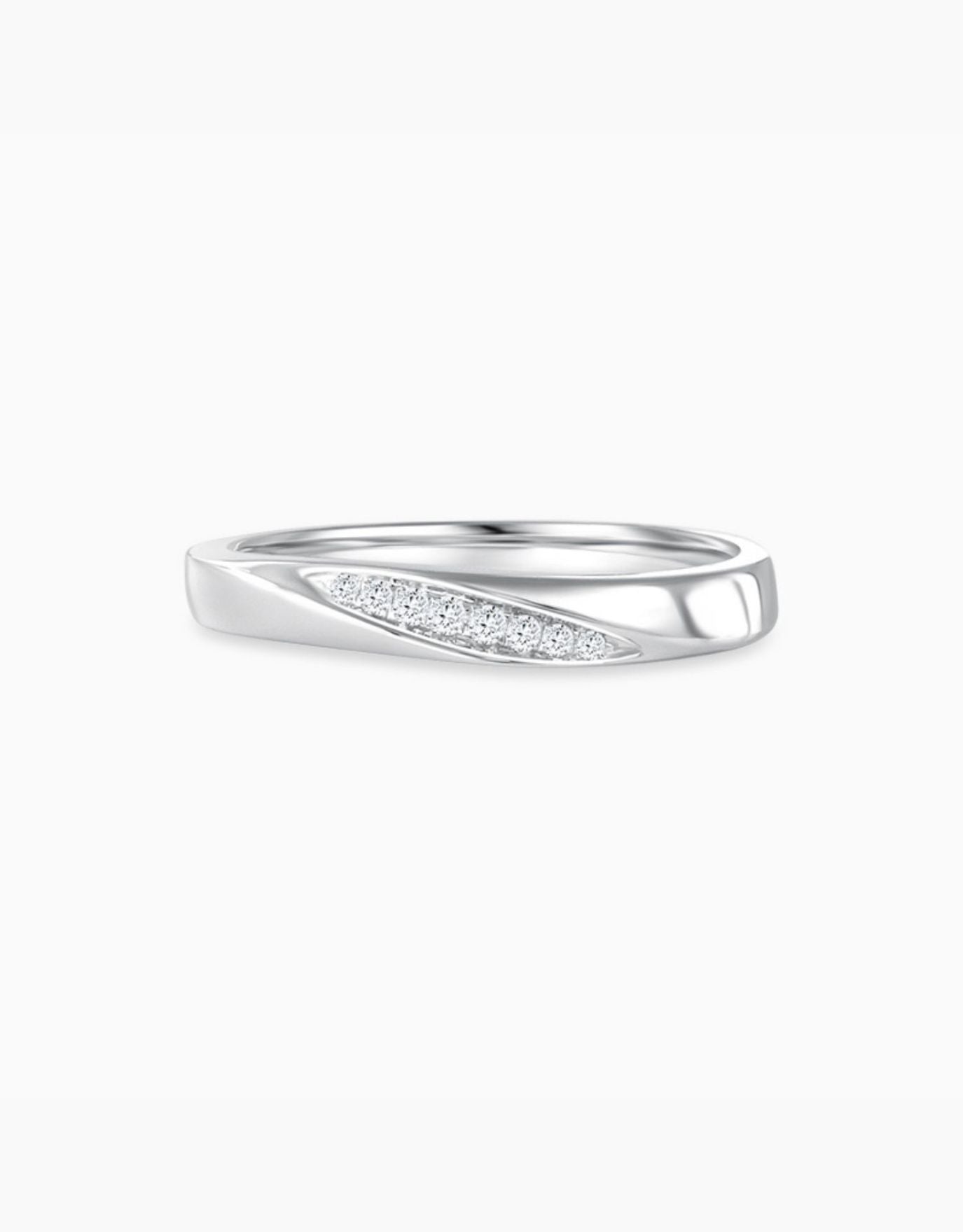LVC Perfection Classic Wedding Band with Diamonds