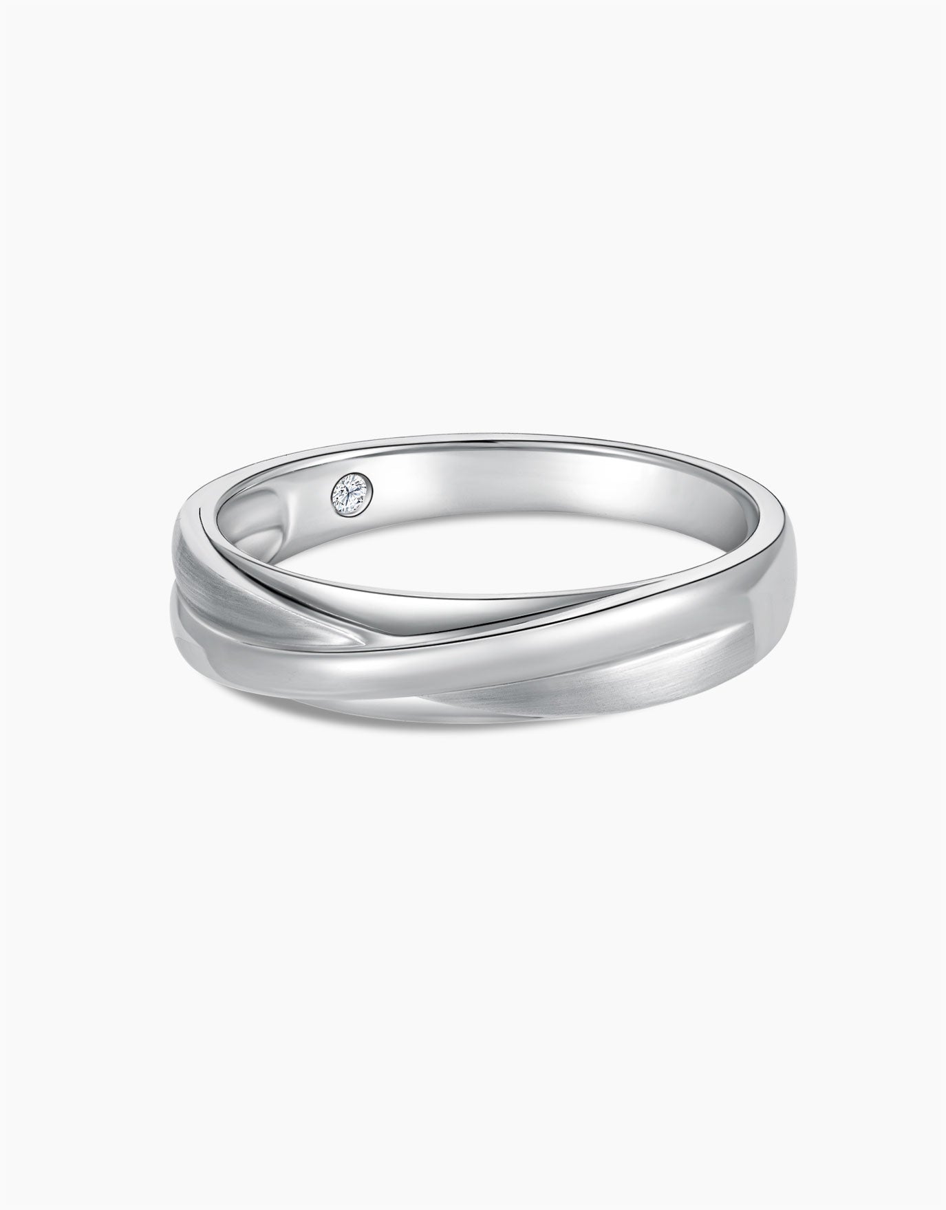 LVC Noeud Intertwined Love Wedding Band