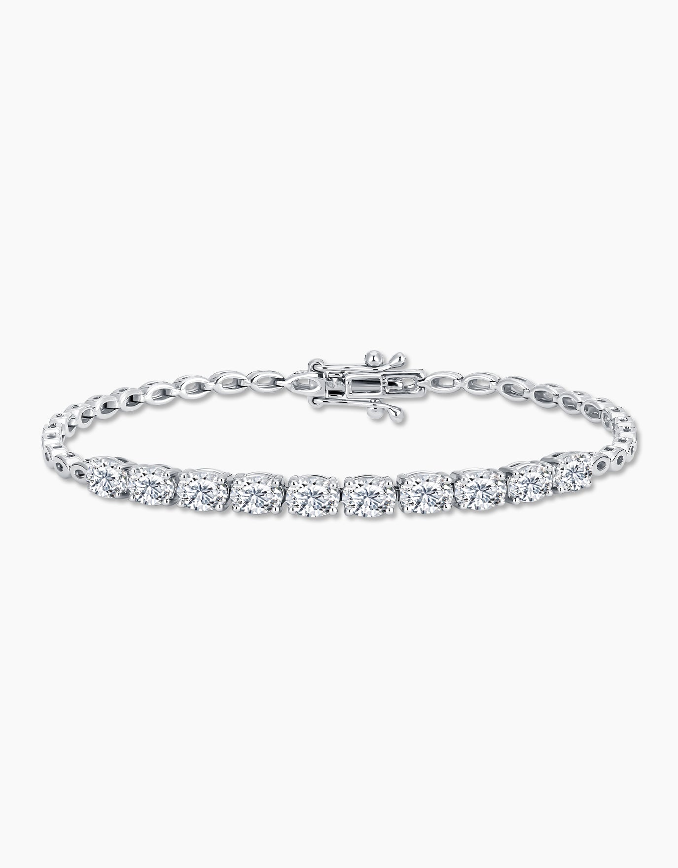 Tennis Oval Parade Diamond Bracelet