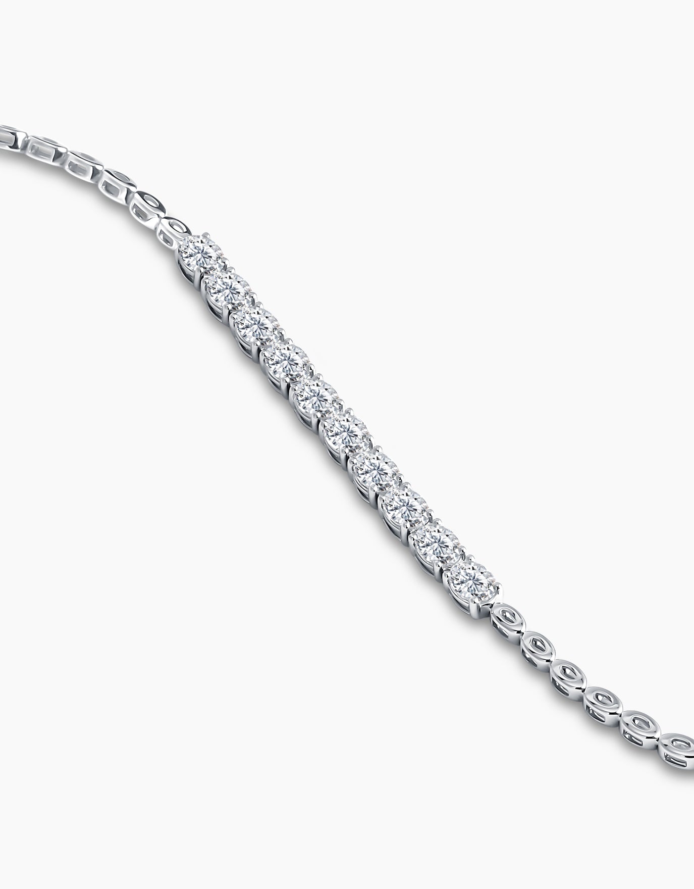 Tennis Oval Parade Diamond Bracelet