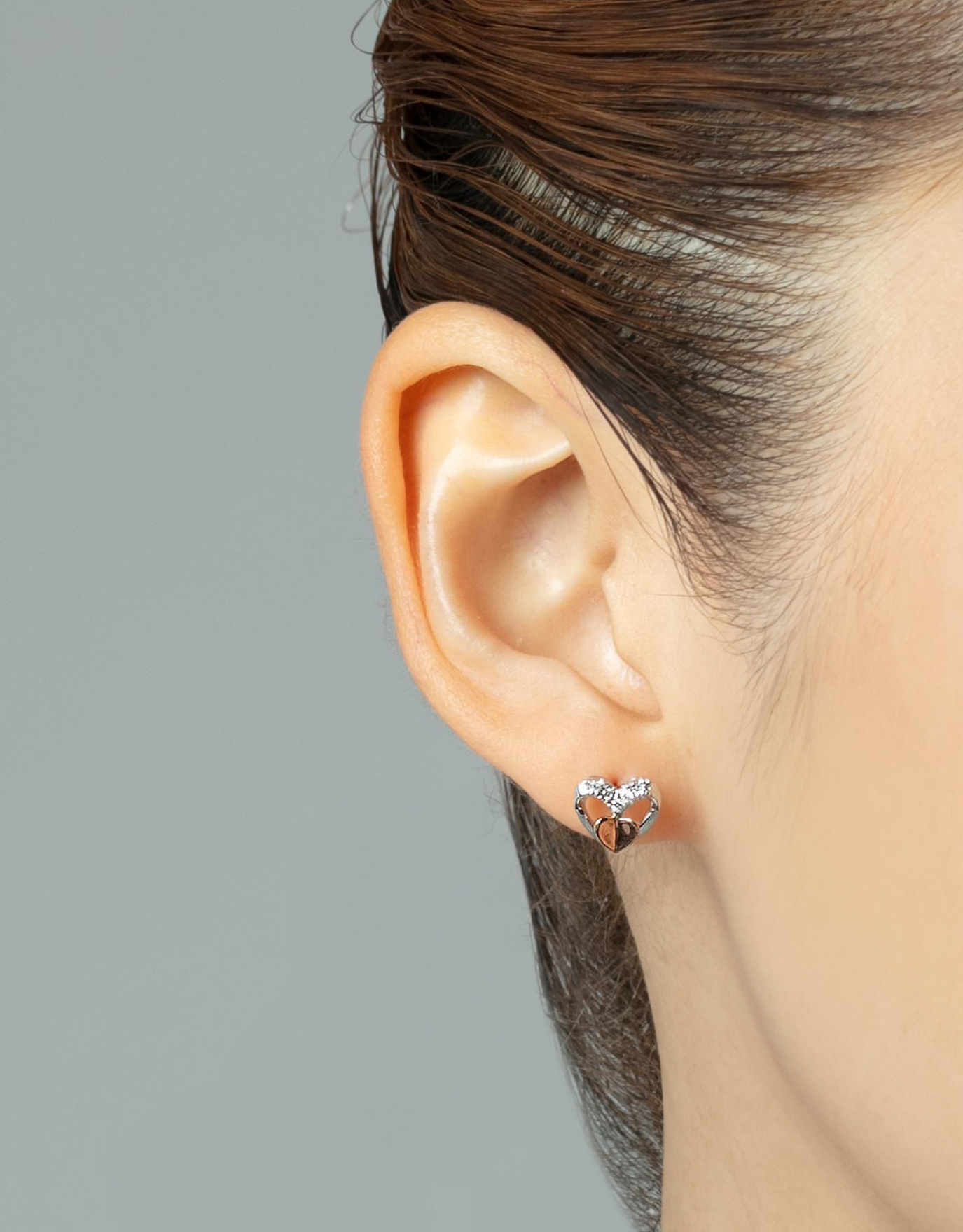 LVC Charmes Heart in Heart Diamond Earrings