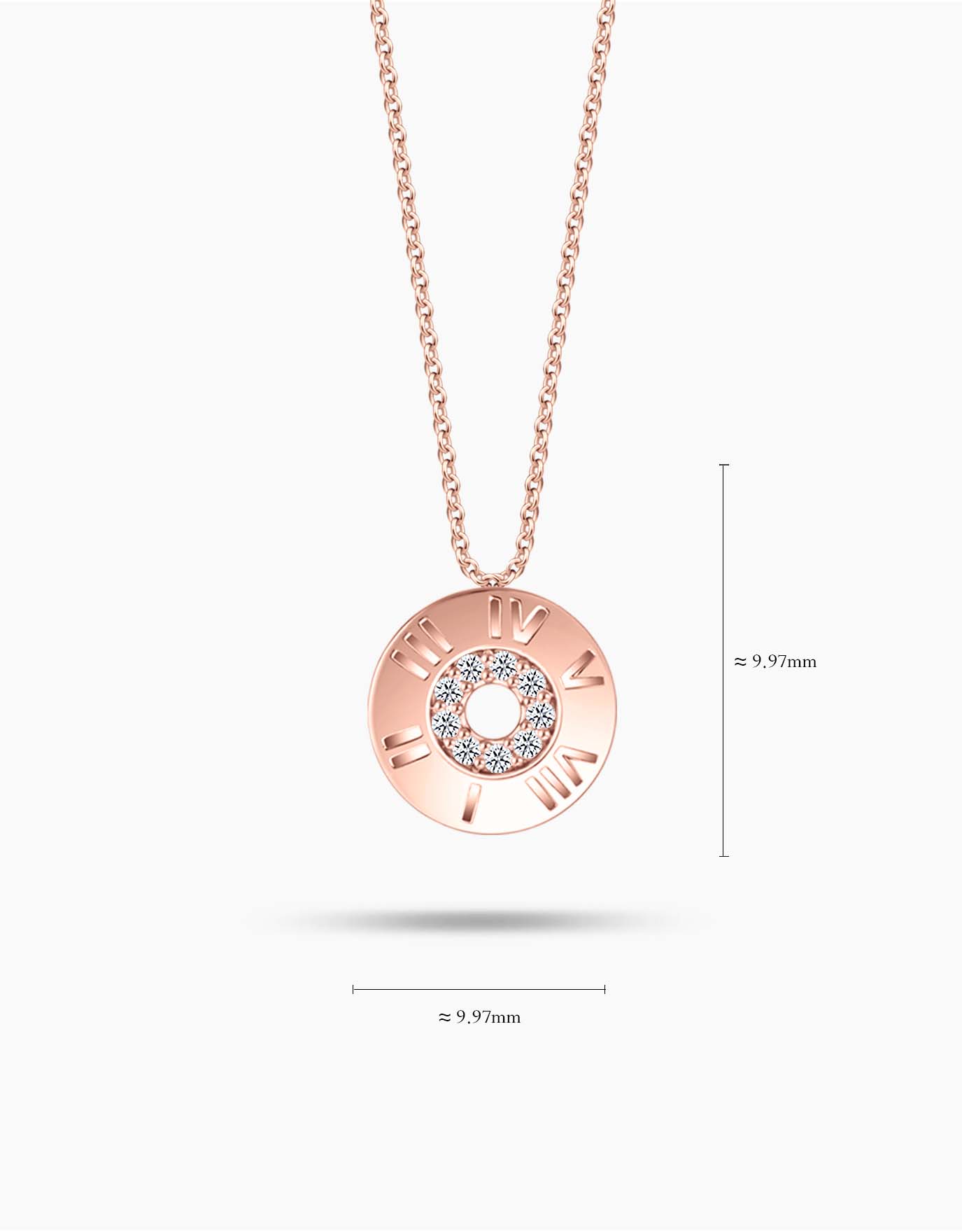 Gold circle pendant hot sale with diamonds