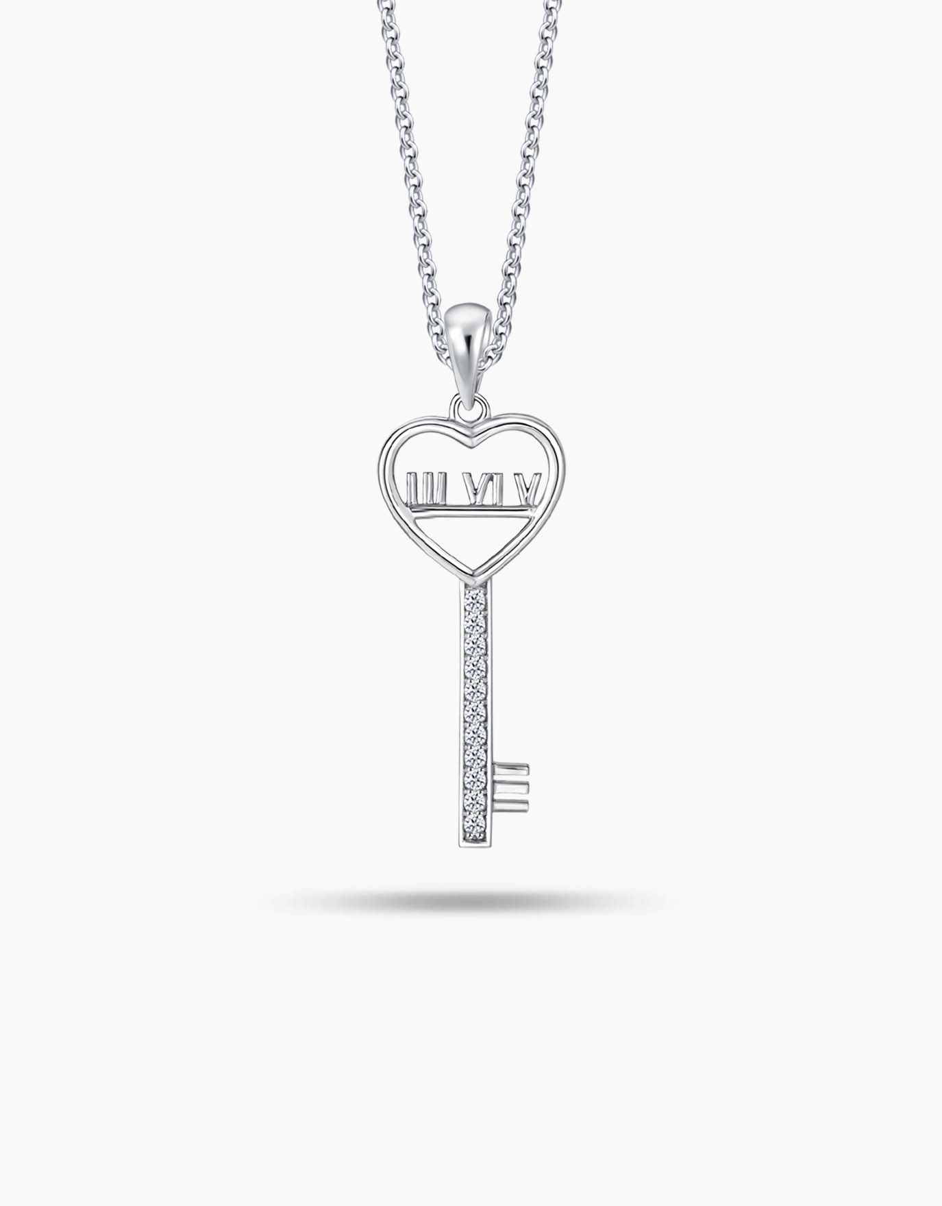 LVC Joie Unending Love Diamond Key Pendant