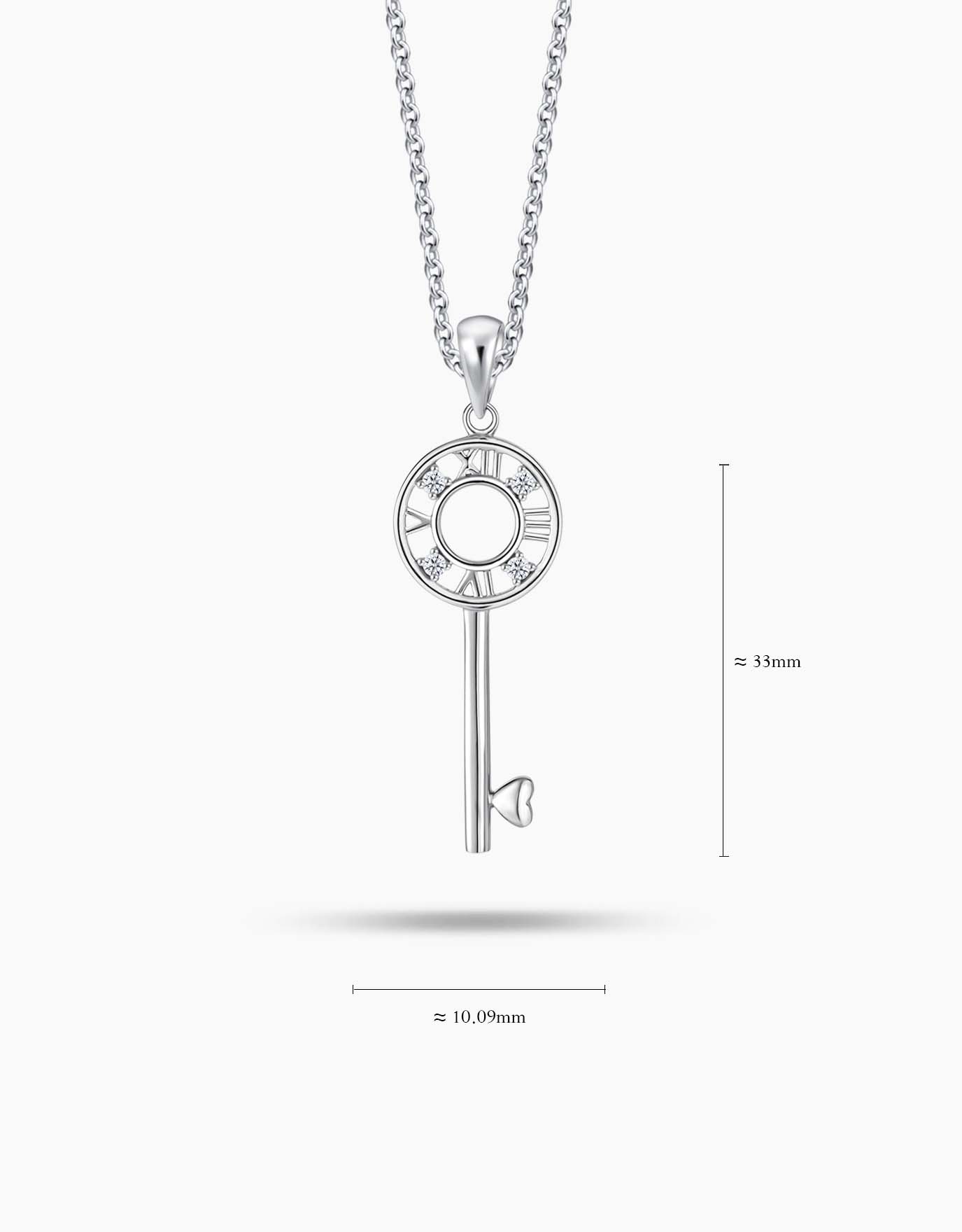 LVC Joie Perpetual Love Diamond Key Pendant