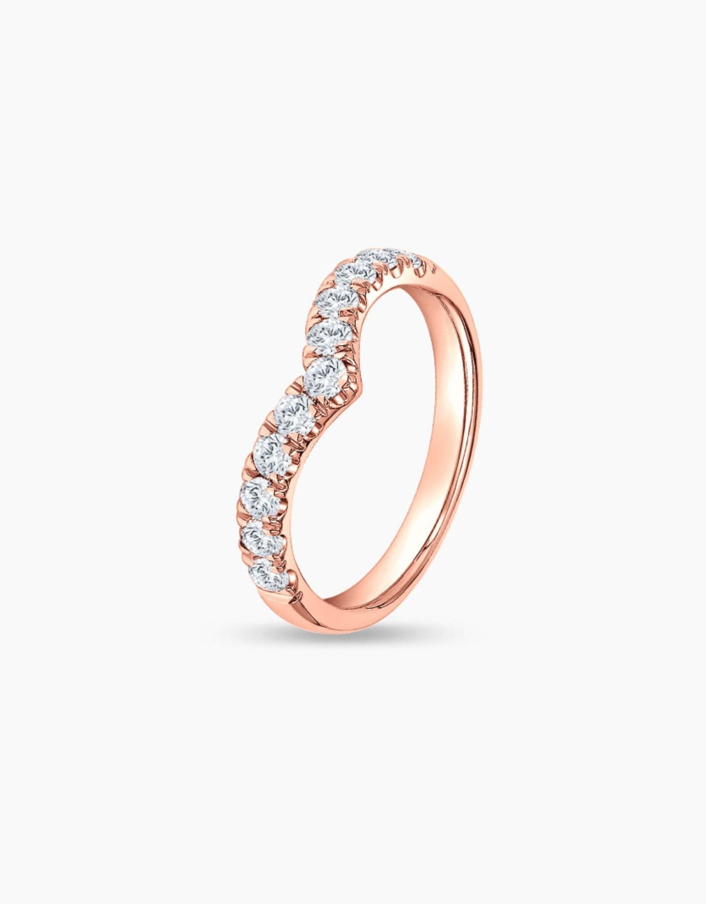 Gold heart clearance wedding band