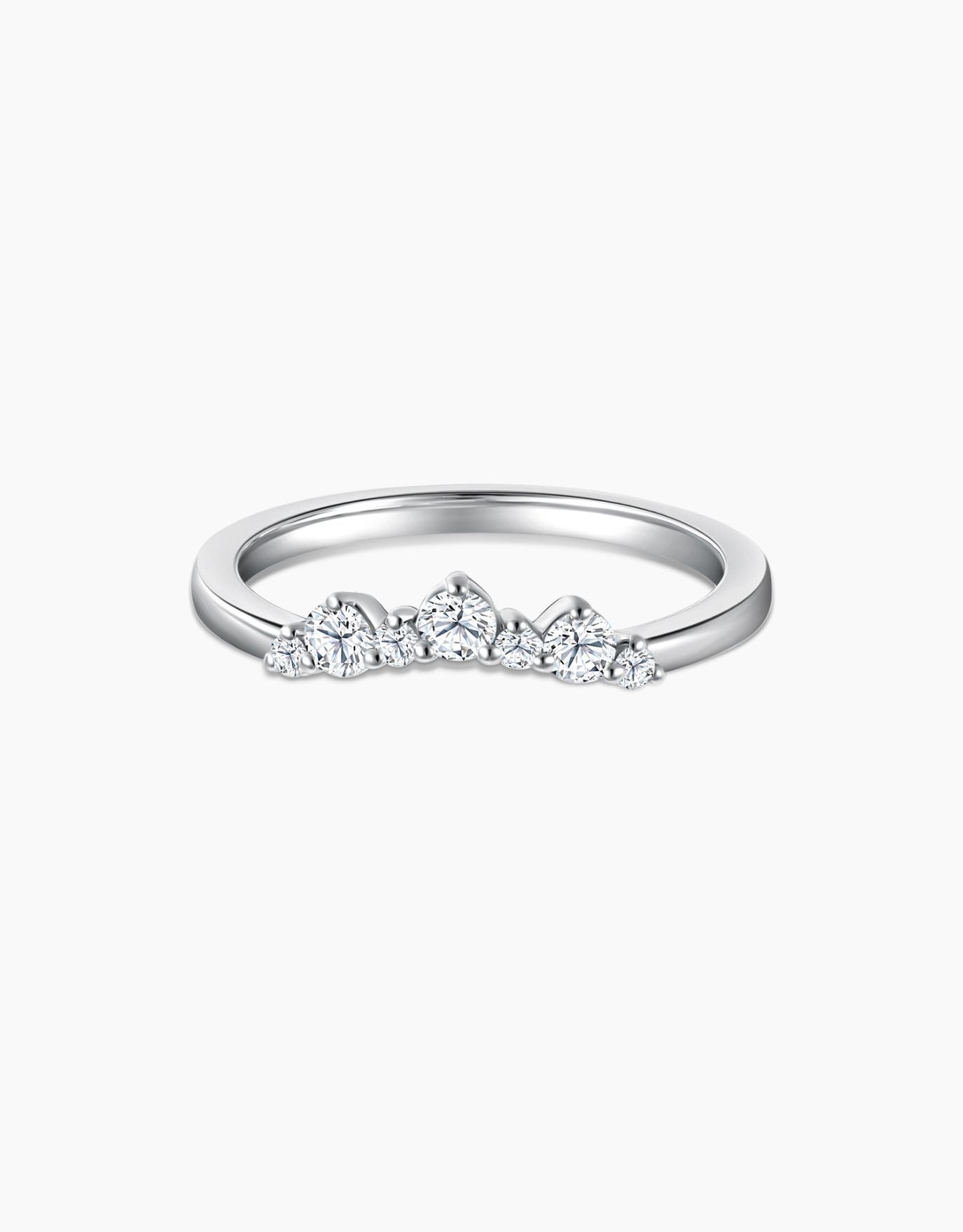 Full diamond 2025 wedding band