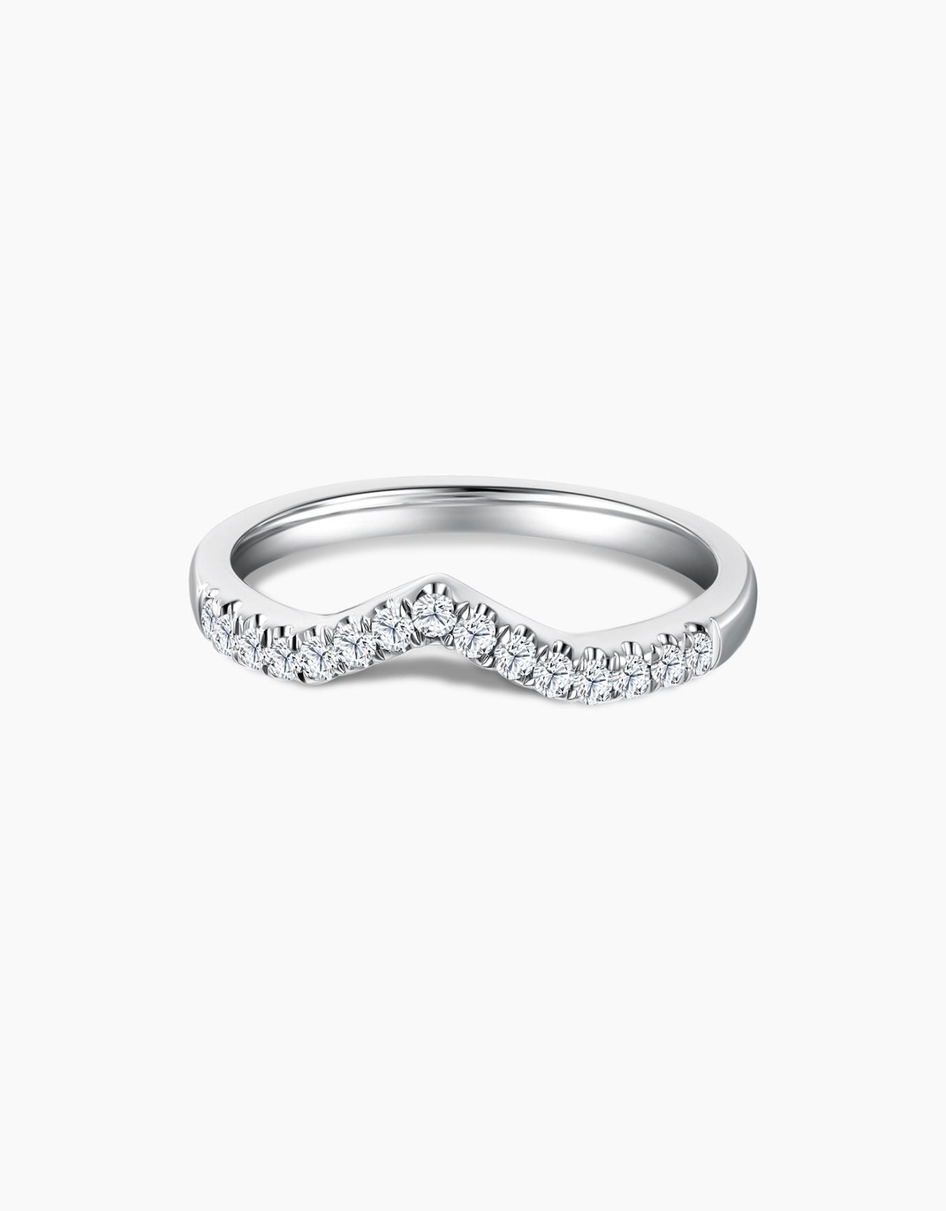 LVC Petit Precieux Eternity Contour Diamond Wedding Band