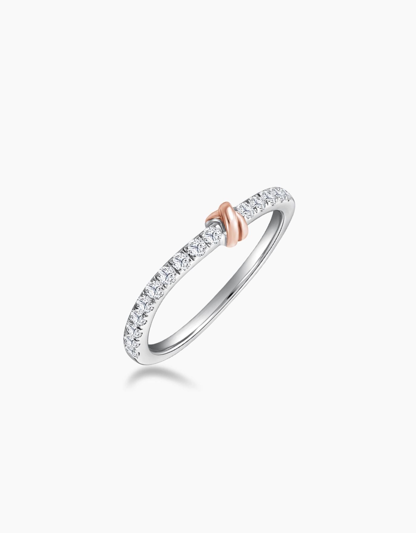 LVC Noeud Ari Diamond Wedding Band