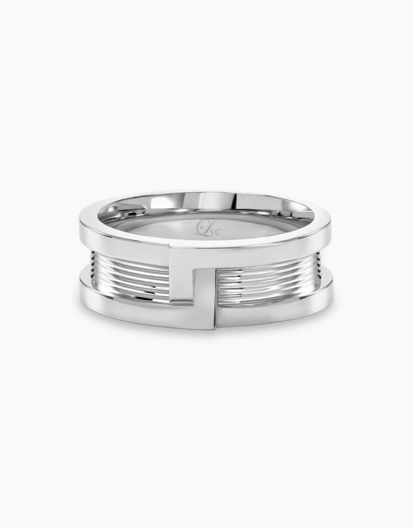 Cartier silver band on sale ring