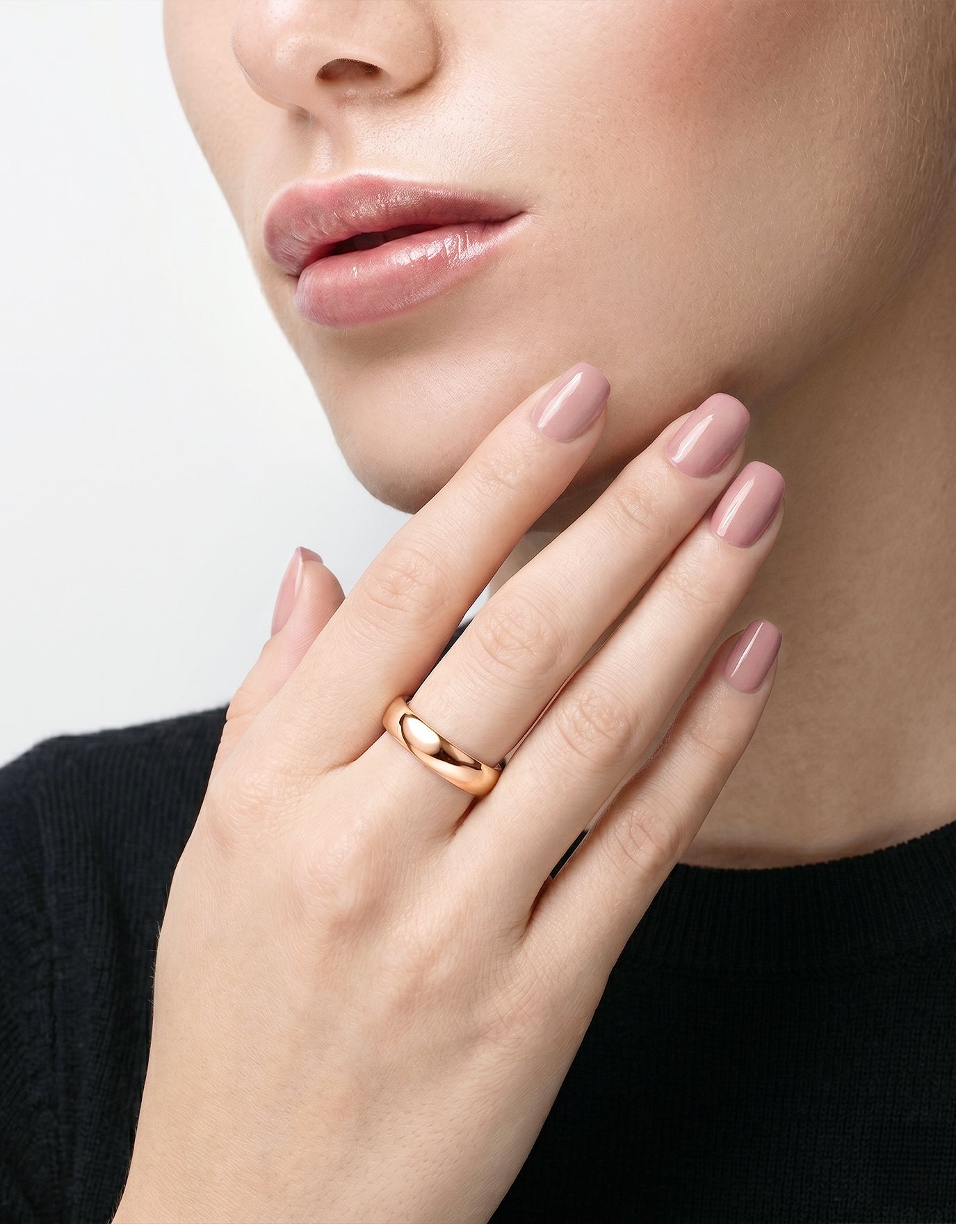 LVC Tresor Jody Wedding Band In Rose Gold