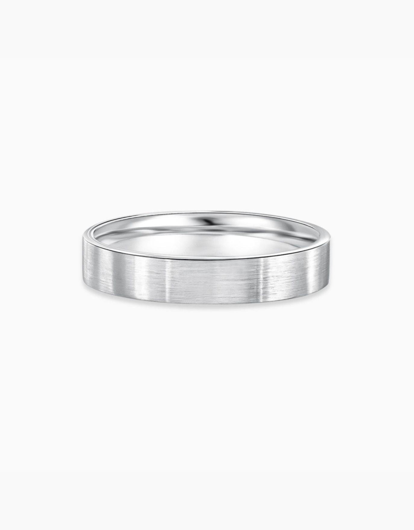 LVC Classique wedding band with a brushed finish
