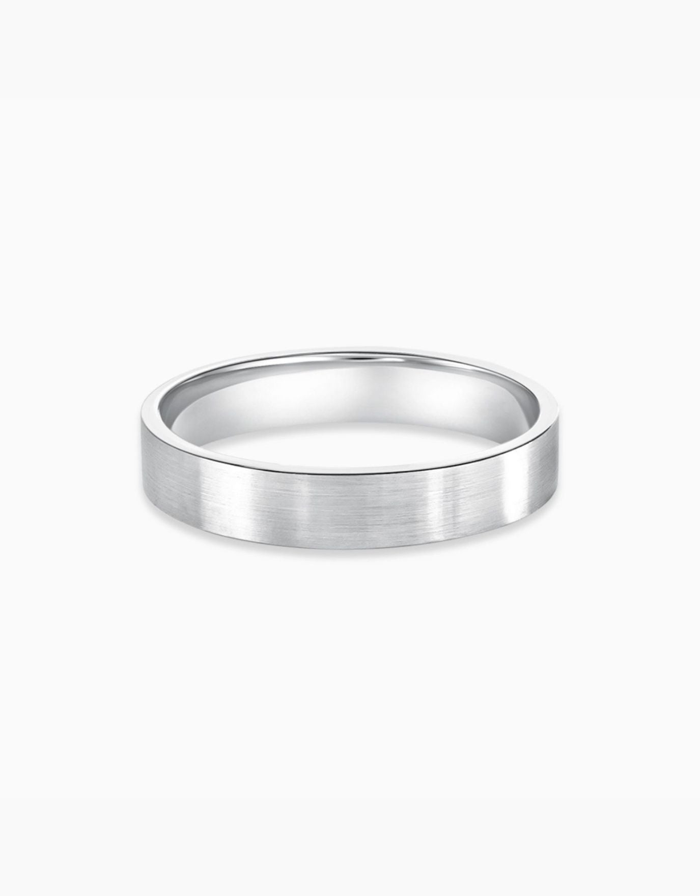 Matte platinum mens hot sale wedding band